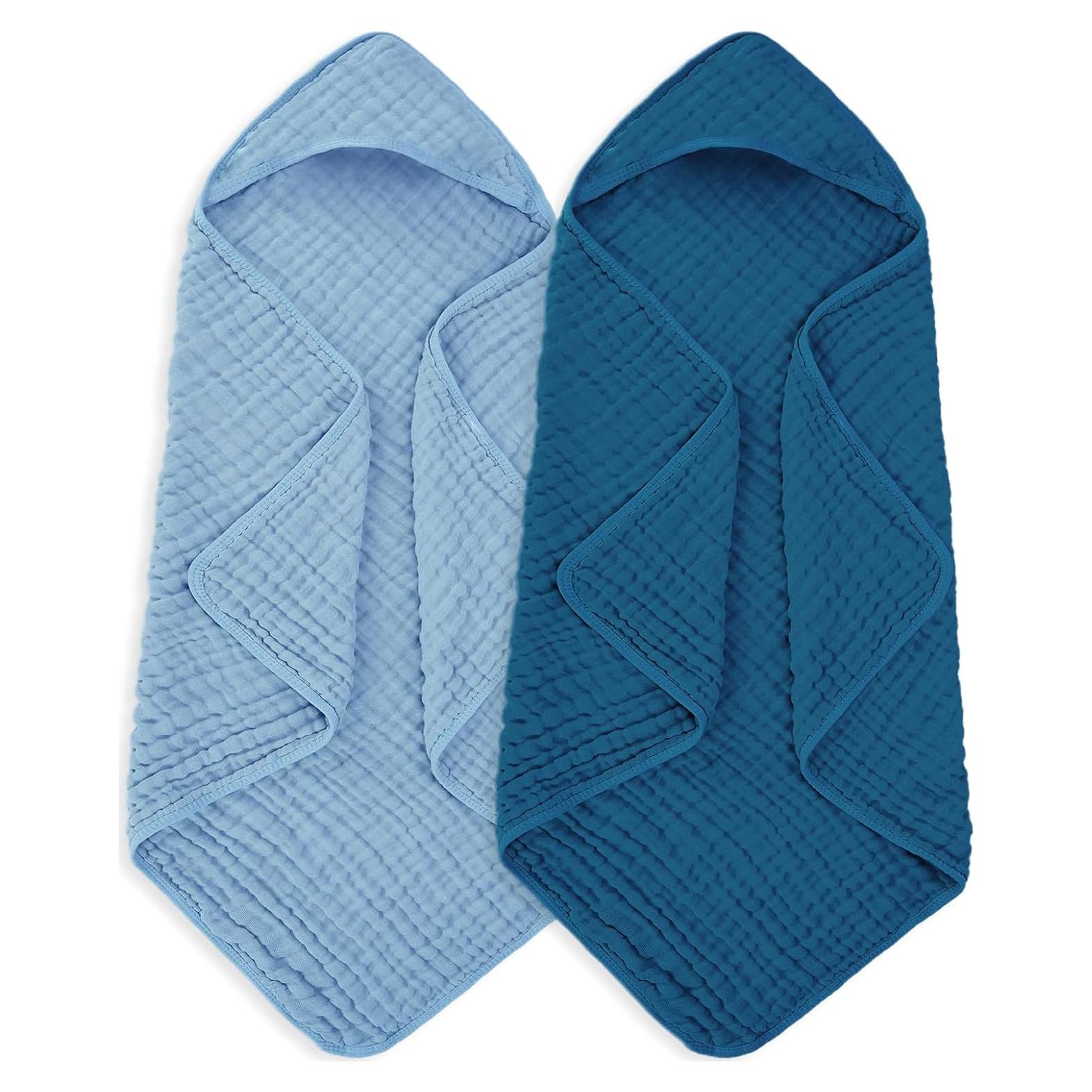 Toalla de baño para bebé MIGIOL 100% algodón muselina 81x81cm