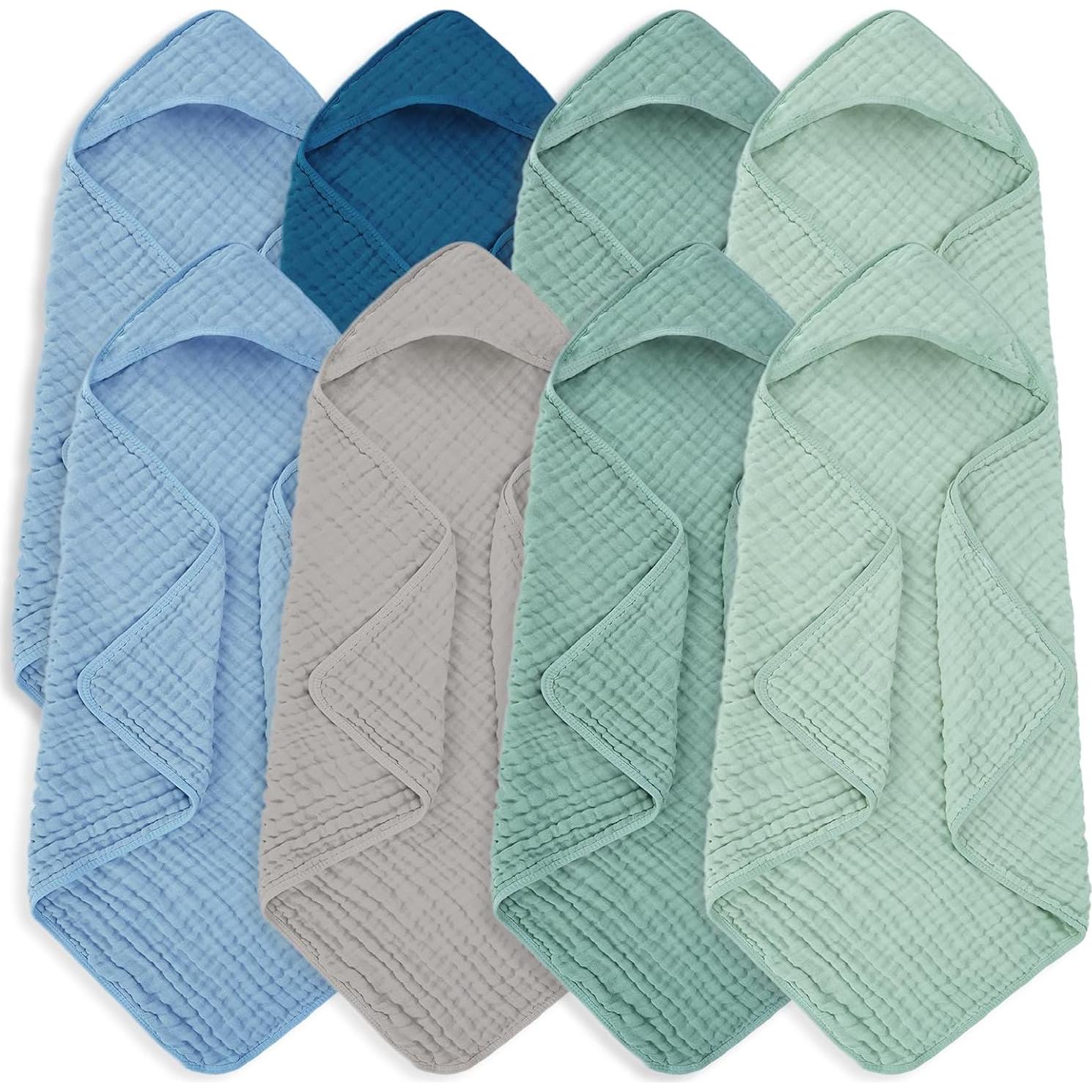 Toalla de baño para bebé MIGIOL 100% algodón muselina 81x81cm