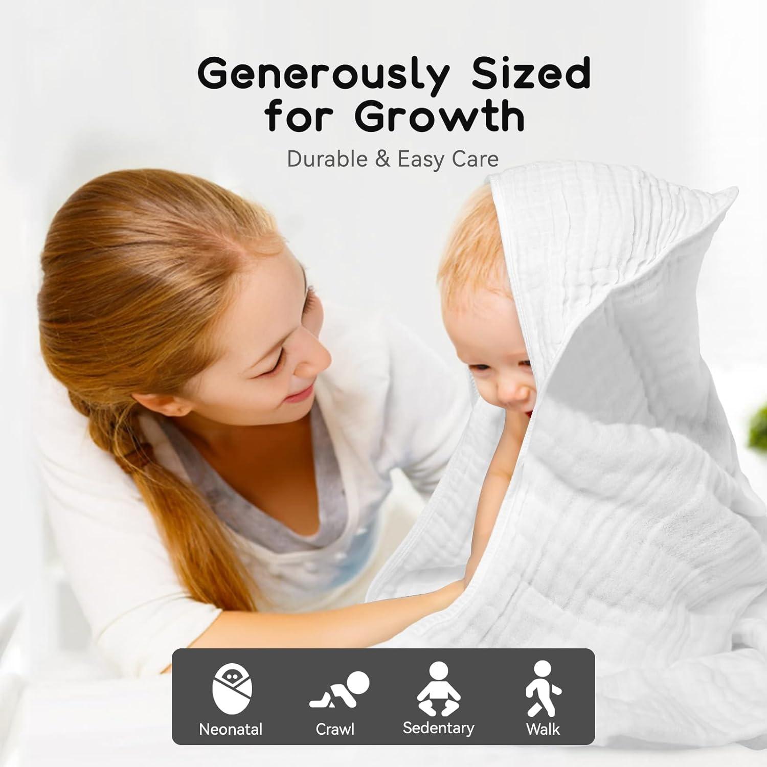 Toalla con Capucha Arnzion para Bebés 81x81 cm Algodón Suave