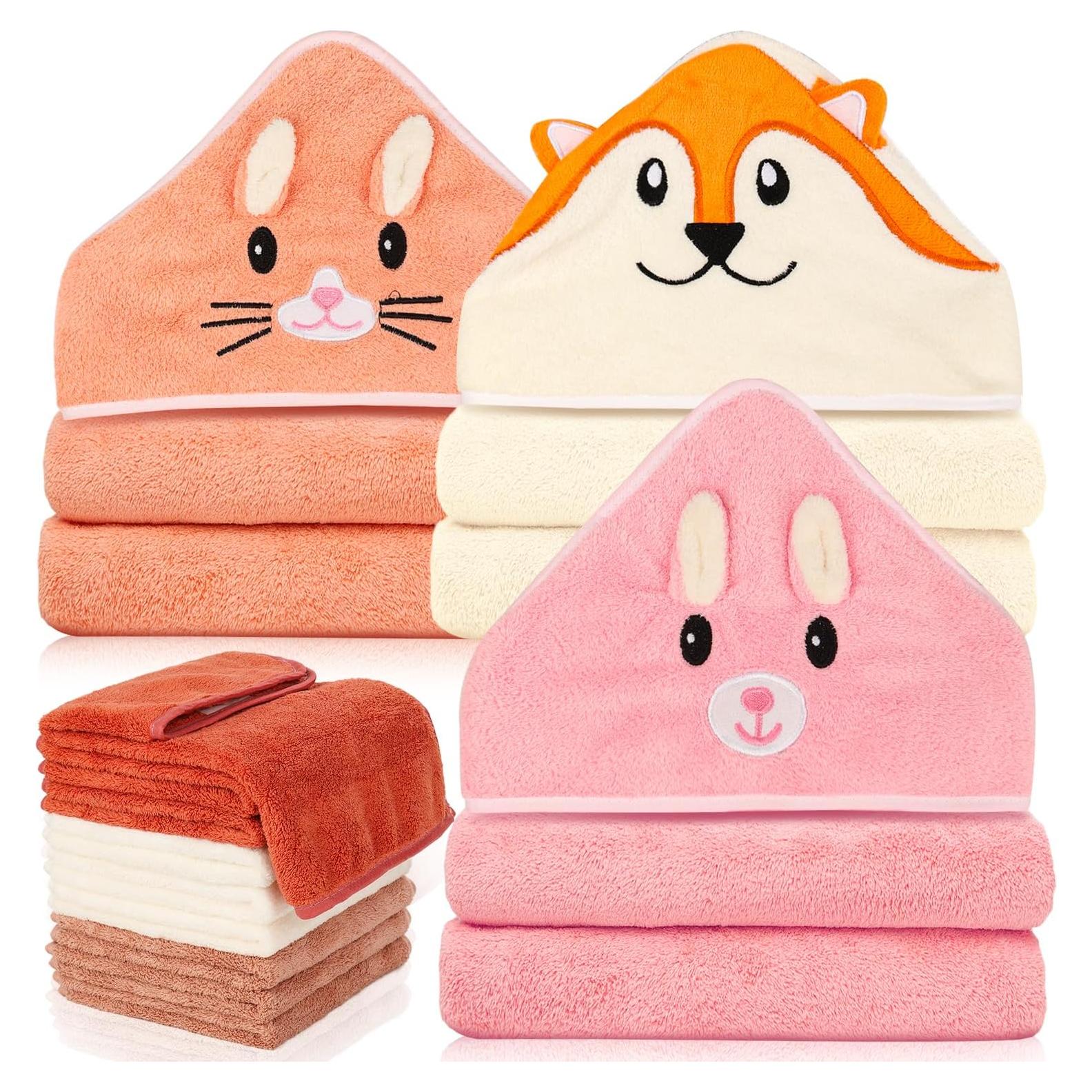 Toallas con Capucha para Bebés Sublaga - 12 Piezas 80x80 cm