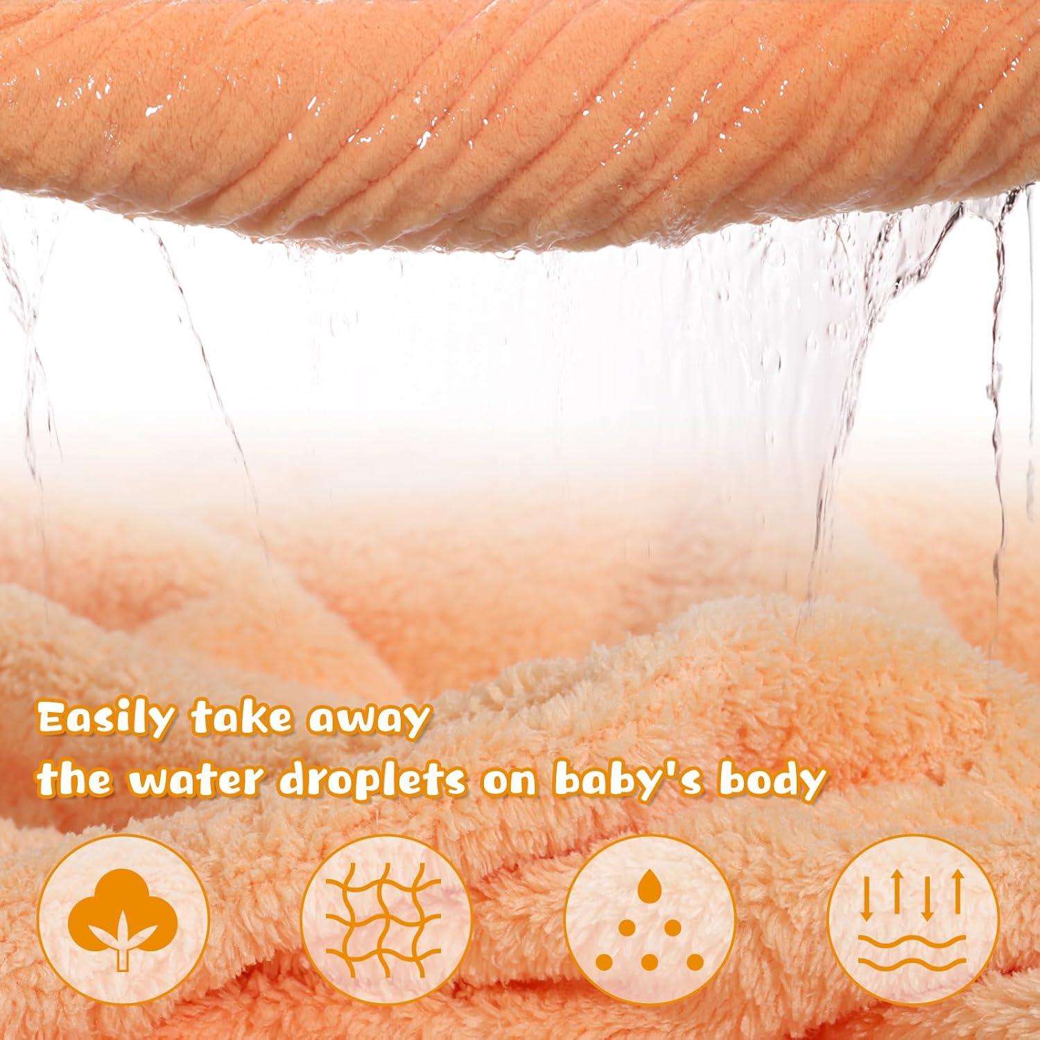 Toallas de Baño con Capucha WODHOY para Niños 2-Pack 127x81cm