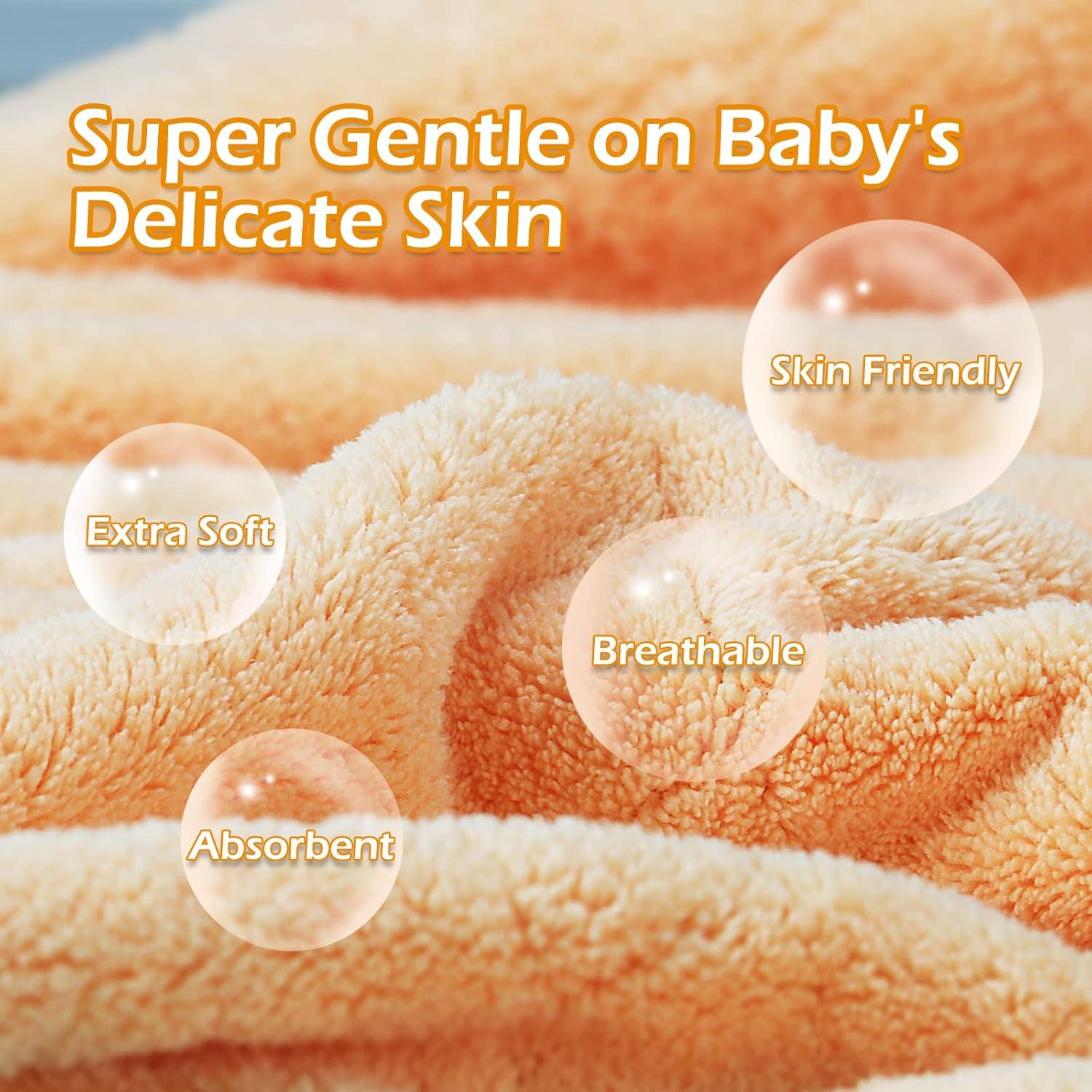 Toallas de Baño con Capucha WODHOY para Niños 2-Pack 127x81cm