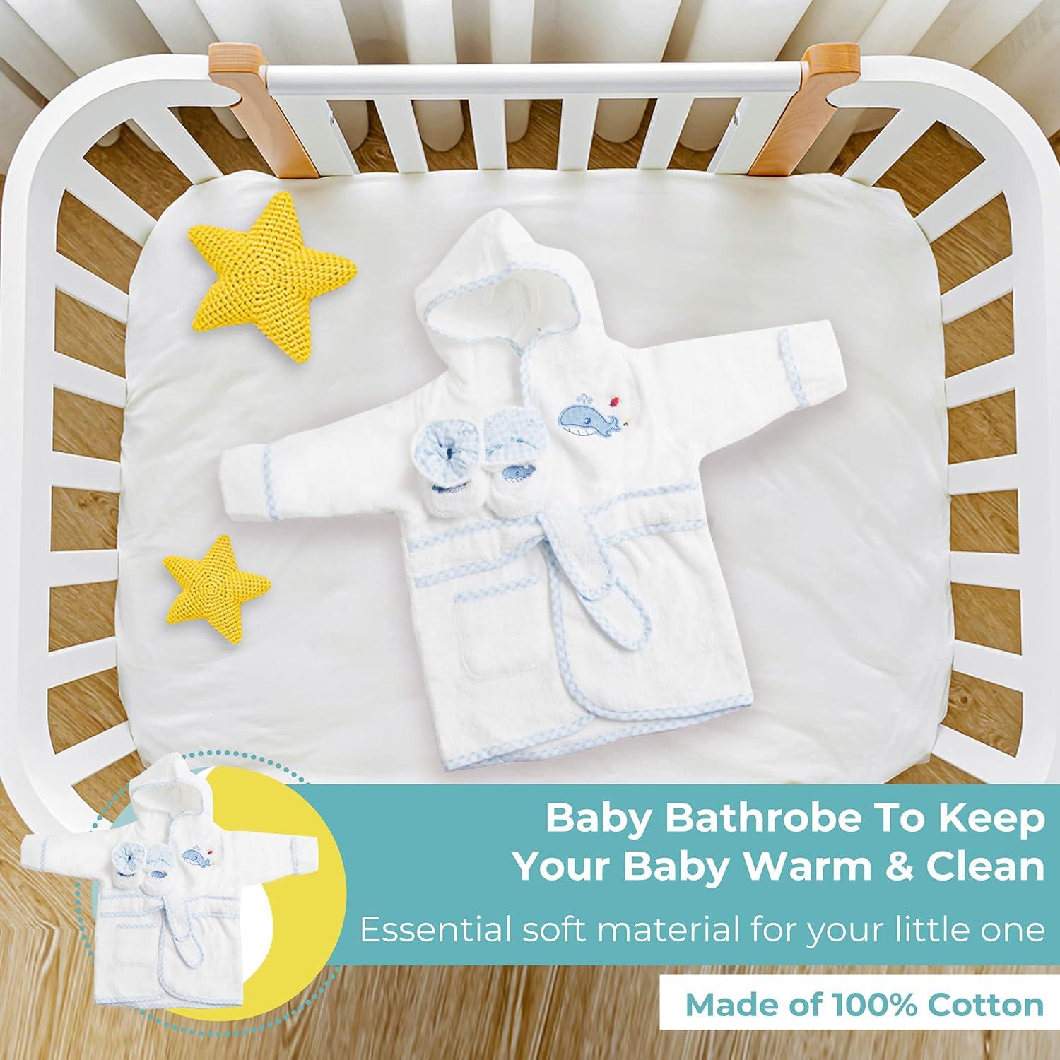 Bata de baño con capucha Spasilk para bebés 0-9 meses