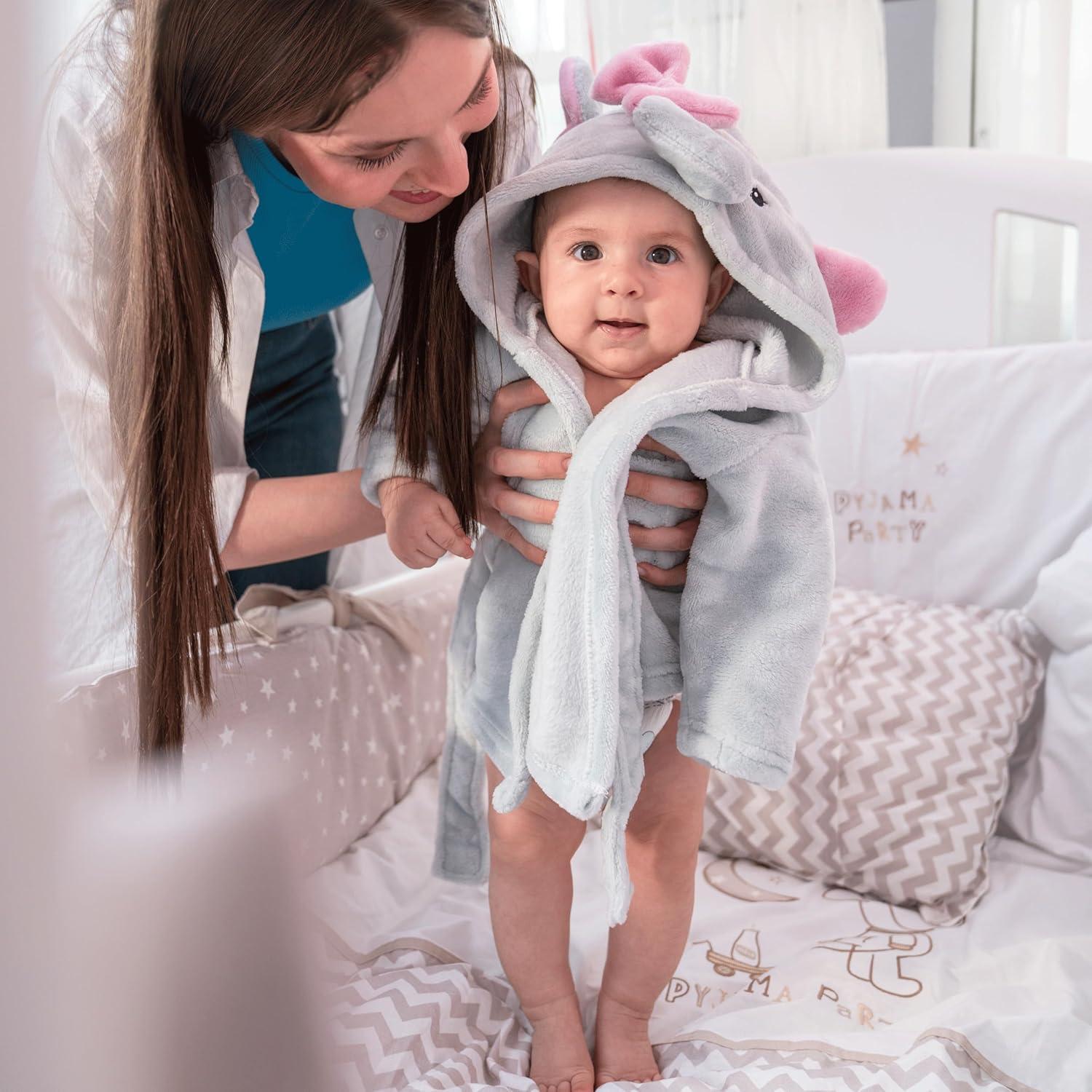 Bata de Baño Elefante Mr. Pen para Bebé 0-9 Meses