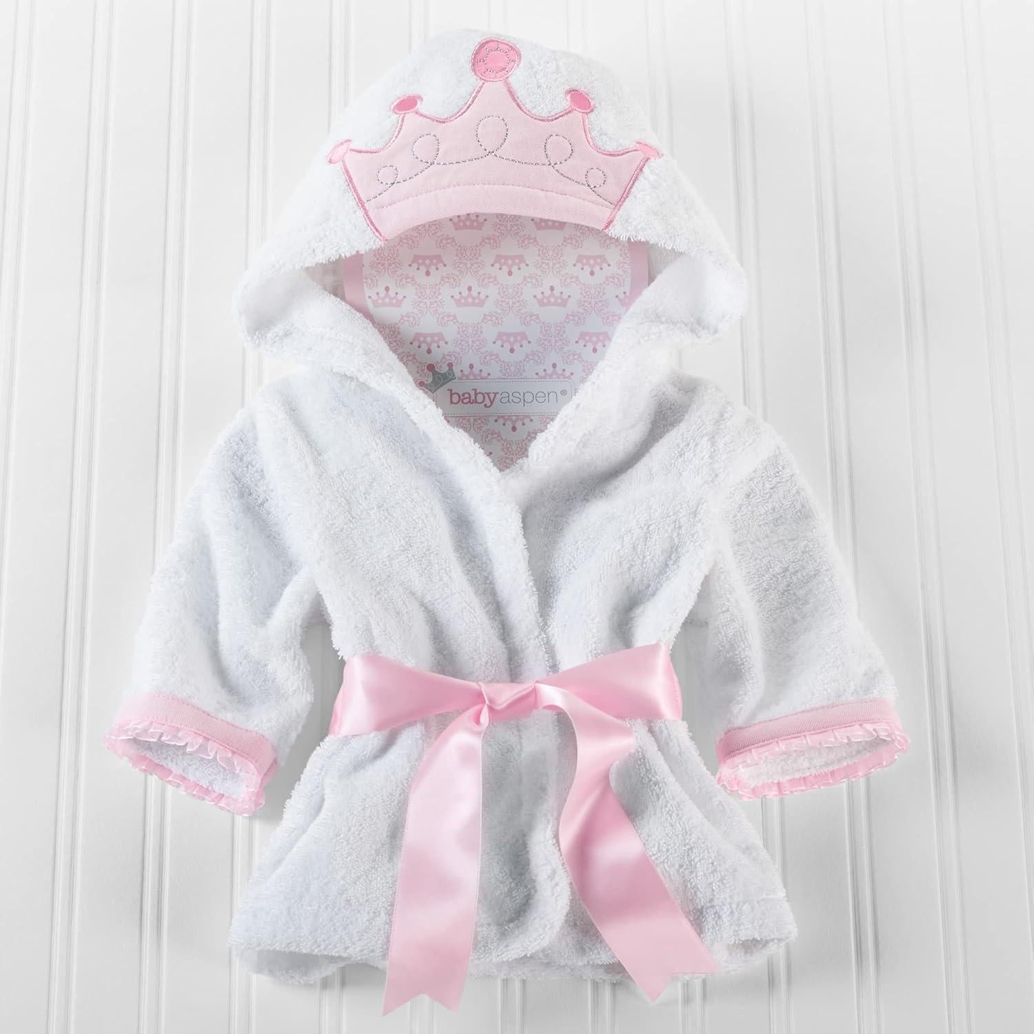 Bata de Baño para Bebé Aspen Princesa Pequeña 0-9 Meses