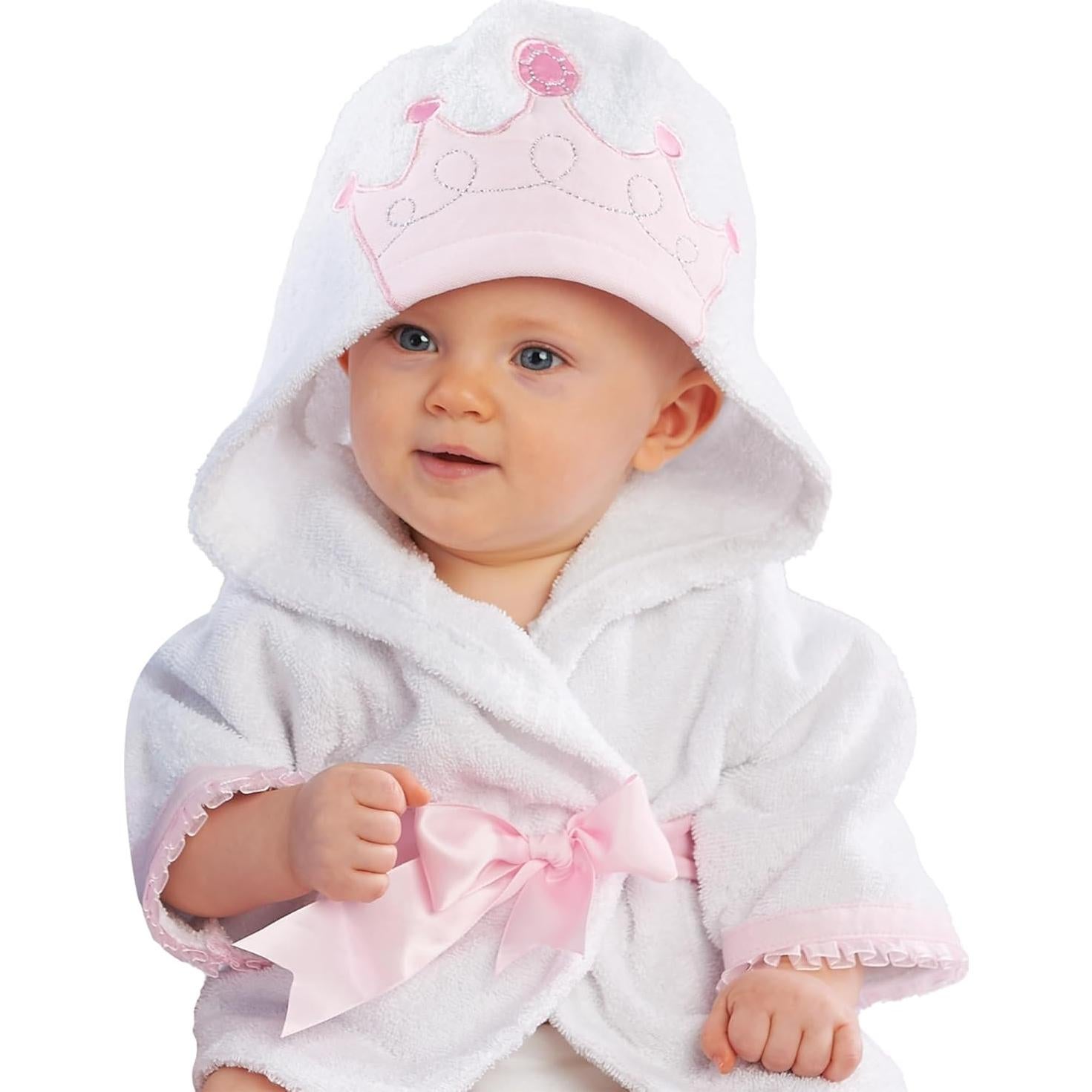 Bata de Baño para Bebé Aspen Princesa Pequeña 0-9 Meses