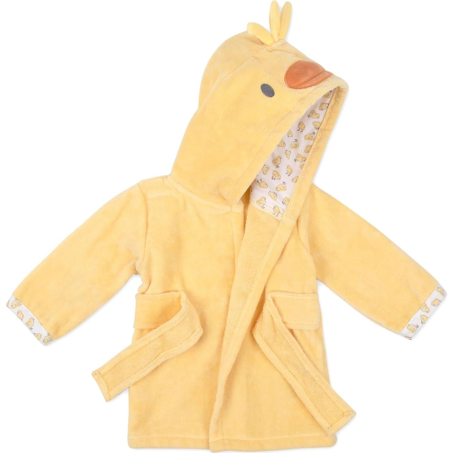 Bata de Baño Unisex Esenciales para Bebés Patito 0-9 Meses