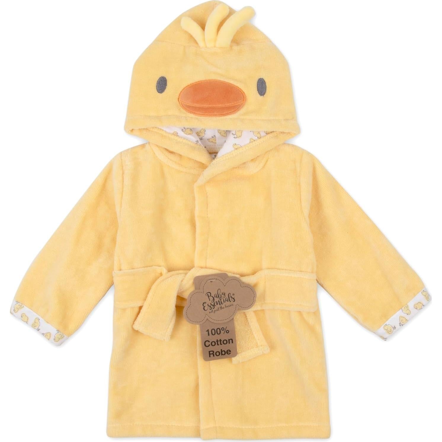 Bata de Baño Unisex Esenciales para Bebés Patito 0-9 Meses