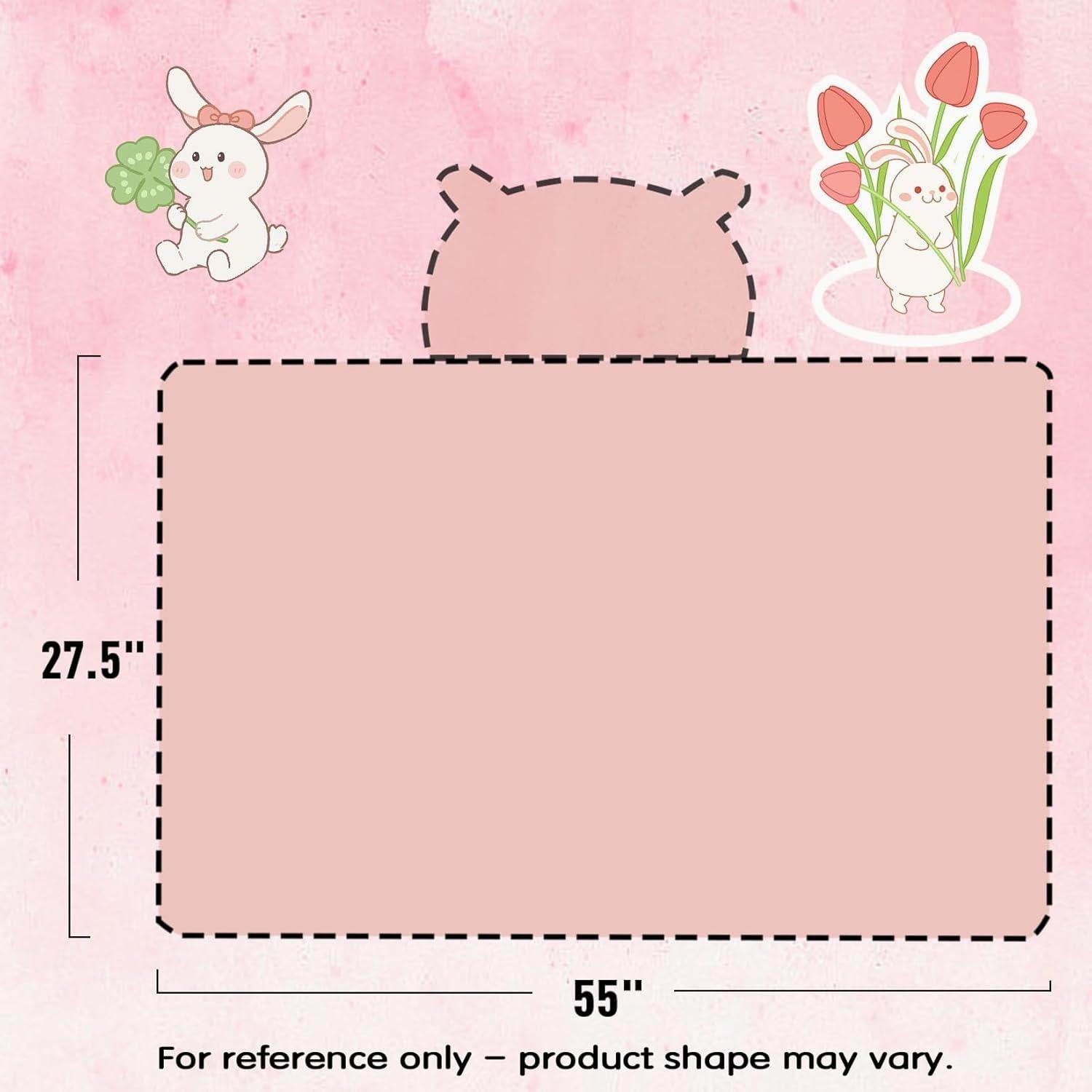 Toalla de baño con capucha IFaryMes 70x140cm Rosa Arcoíris