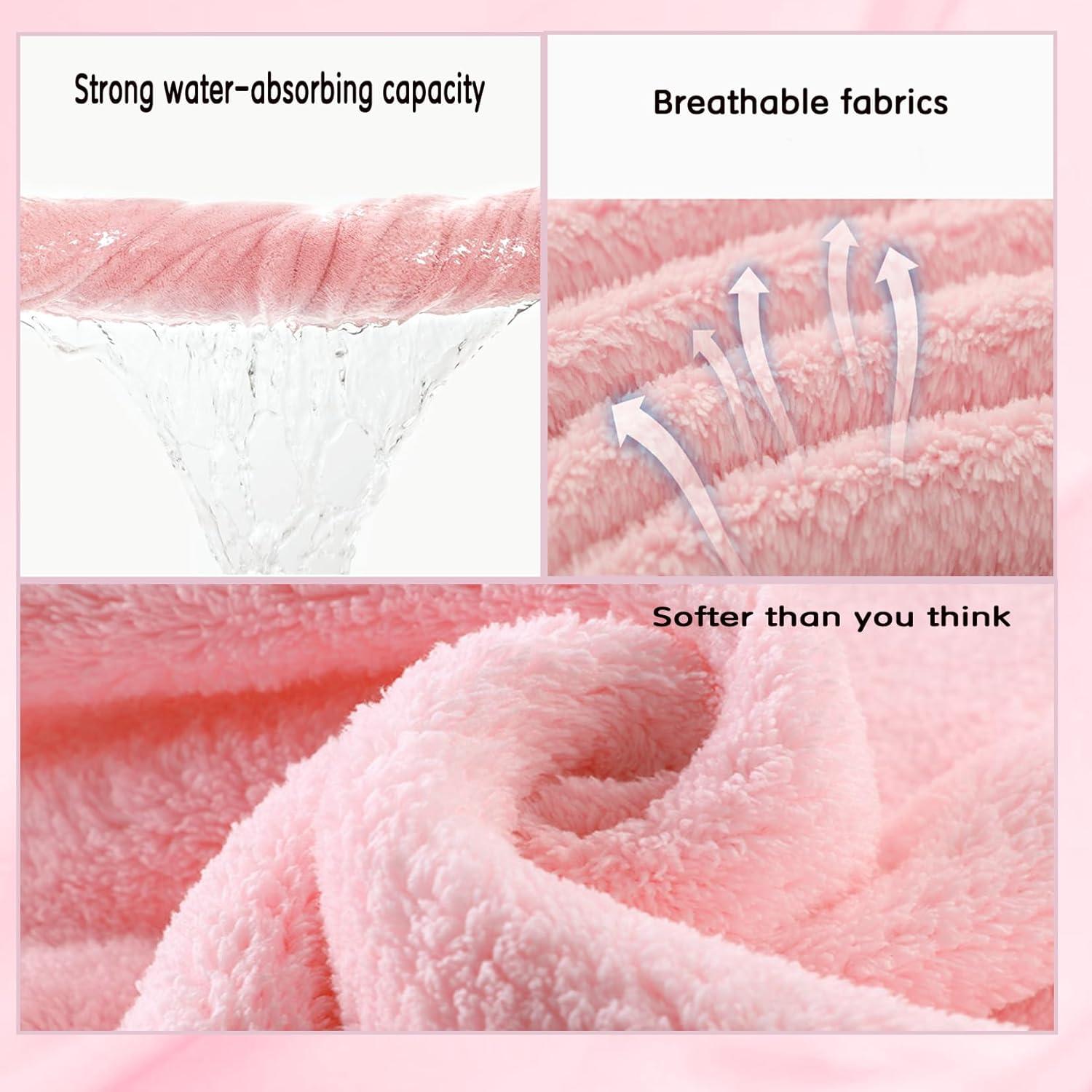 Toalla de baño con capucha IFaryMes 70x140cm Rosa Arcoíris