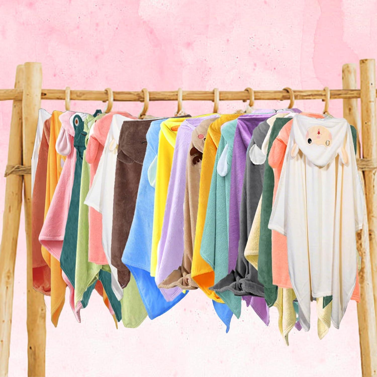 Toalla de baño con capucha IFaryMes 70x140cm Rosa Arcoíris