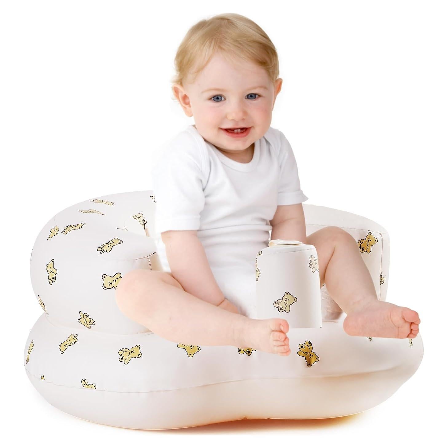 Asiento Inflable para Bebés 3 Meses+ con Bomba - PVC Antideslizante