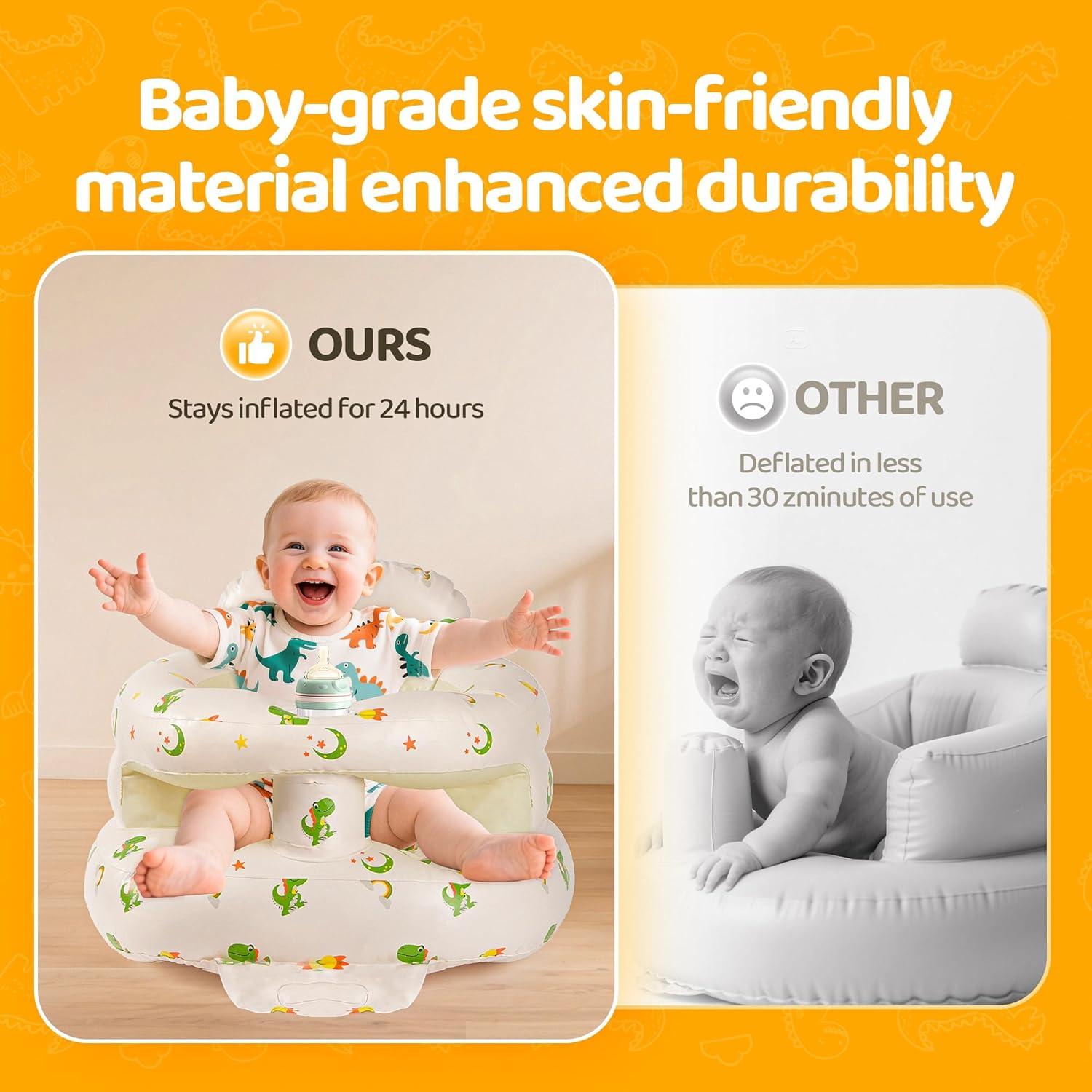 Silla Inflable para Bebés SSyang Dinosaurio 3-36 Meses