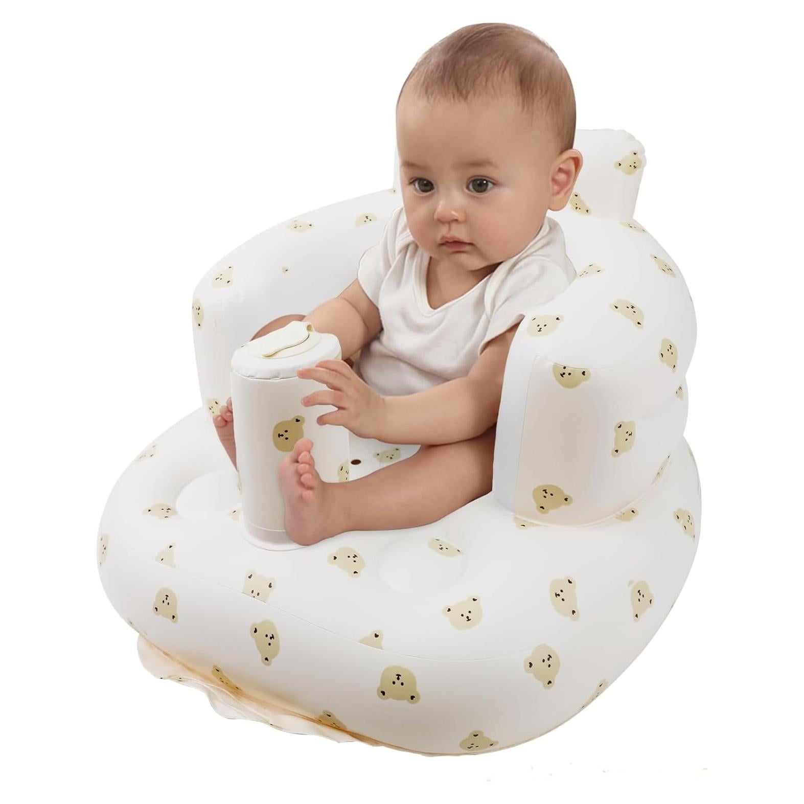 Asiento Inflable para Bebés Zenflux Oso - 52.8x50x37.3 cm