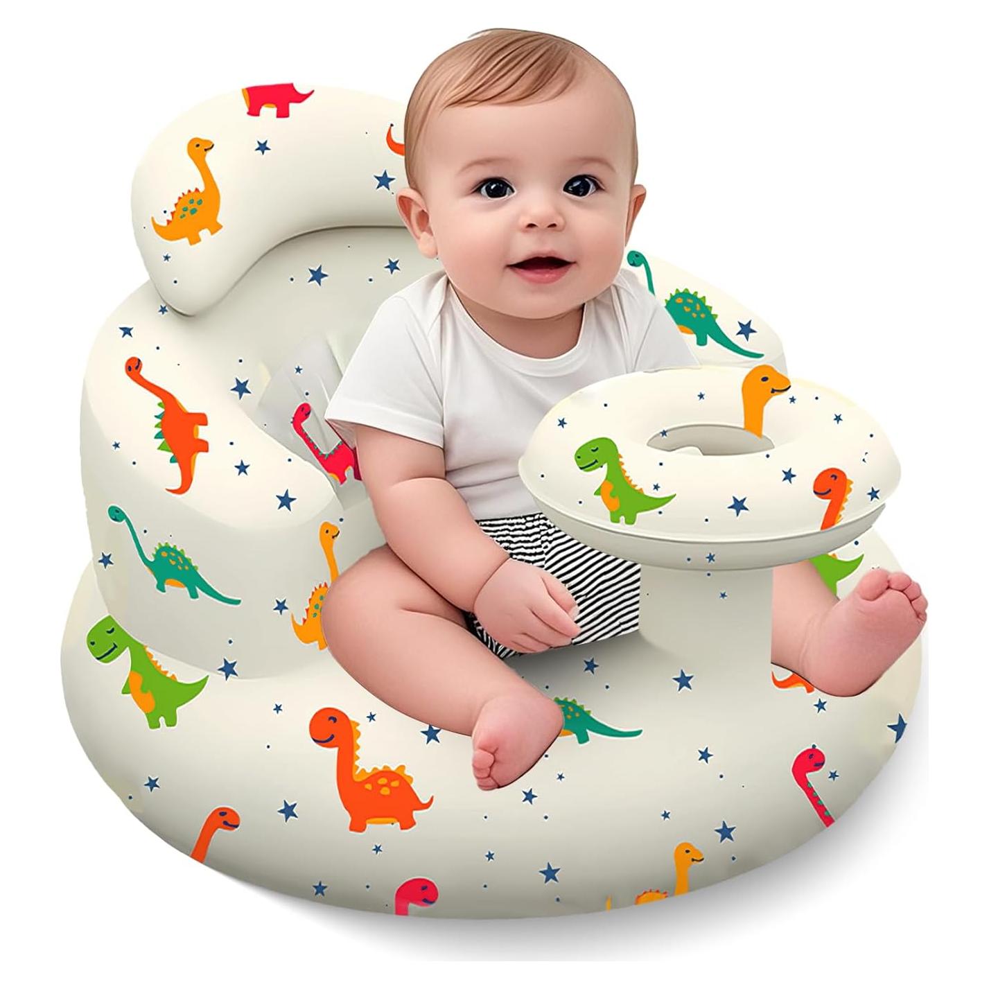 Asiento Inflable para Bebés DDTPDE con Bandeja - Dinosaurio