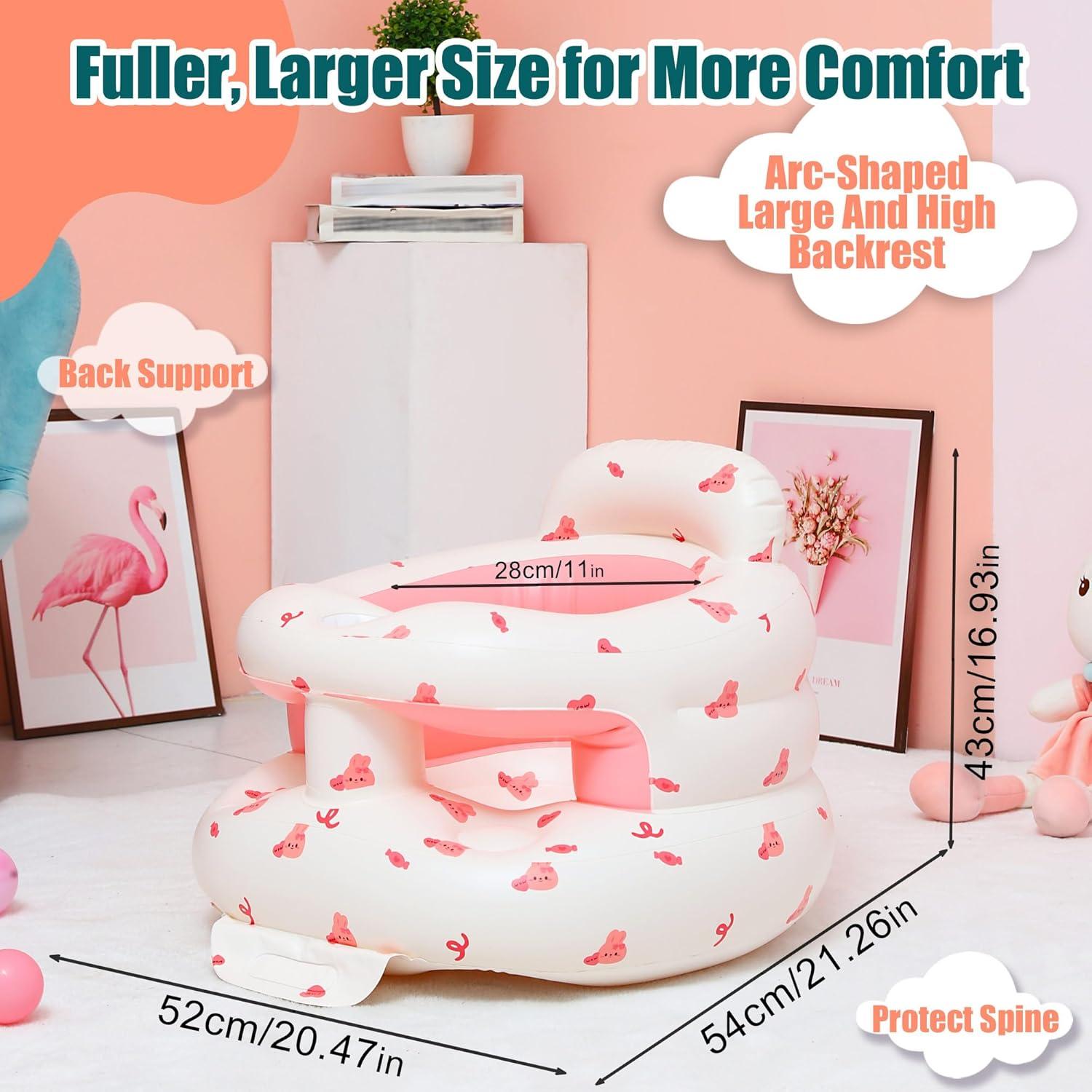 Asiento Inflable Bavbiiy para Bebés 3-36 Meses con Soporte