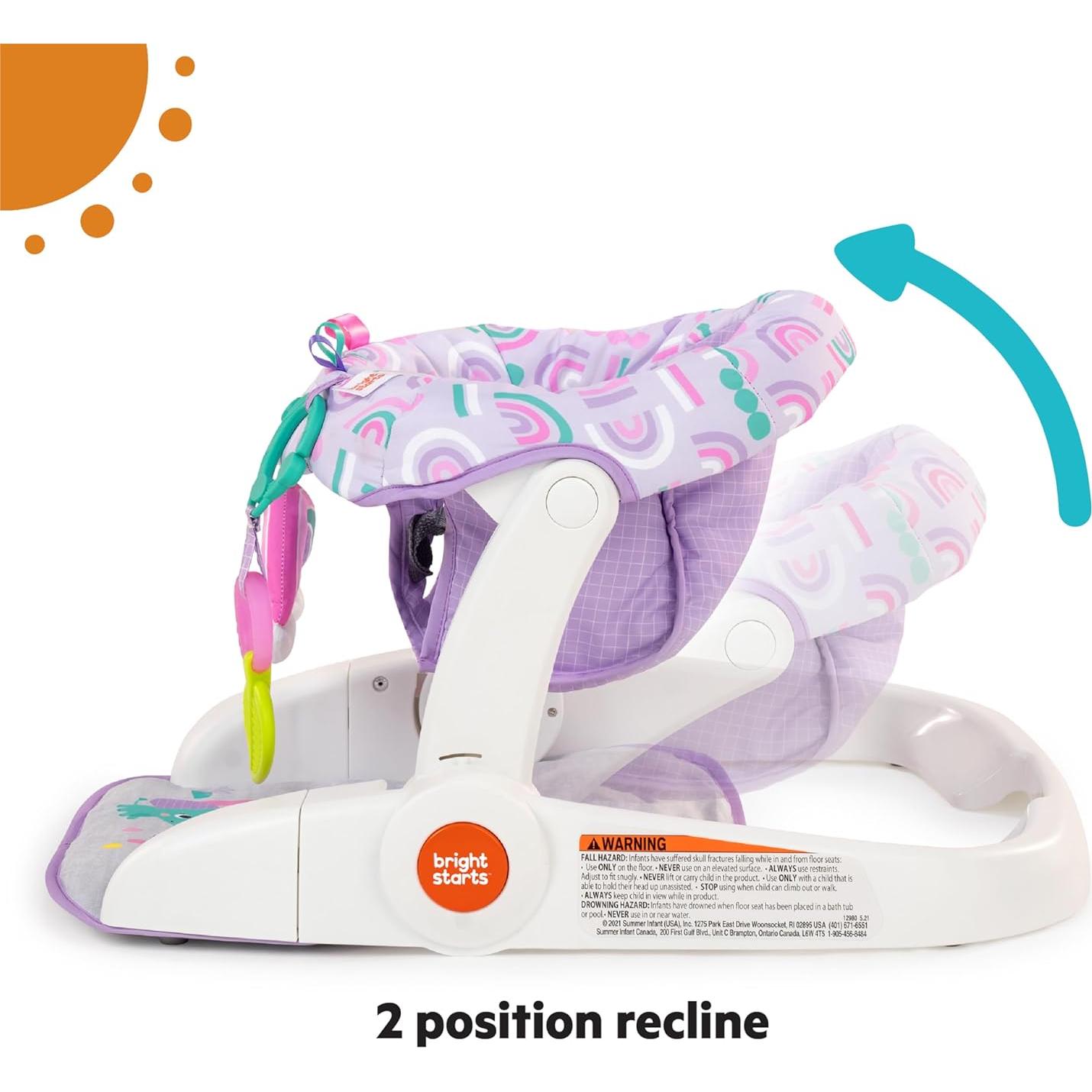 Asiento de Suelo para Bebés Bright Starts Learn-to-Sit 2 Posiciones