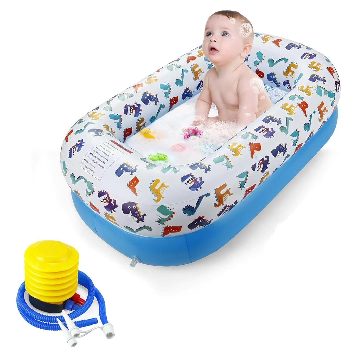Bañera Inflable Dinosaurio PandaEar para Bebés 0.64kg
