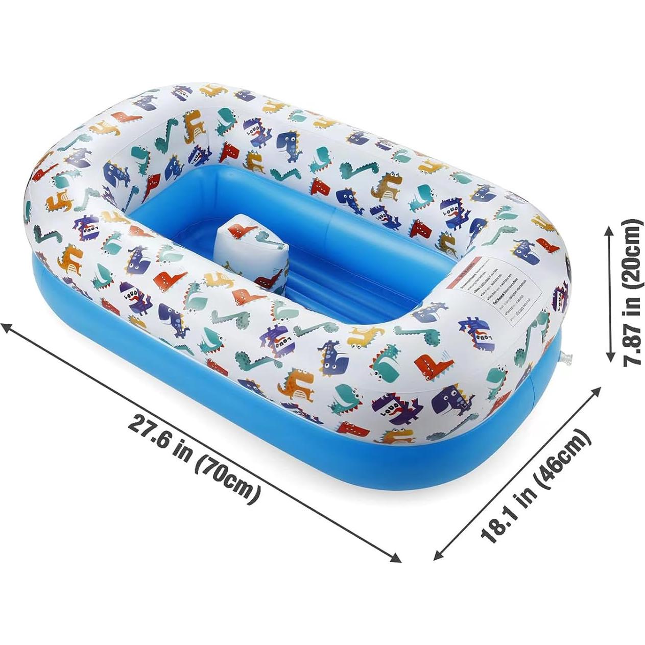 Bañera Inflable Dinosaurio PandaEar para Bebés 0.64kg