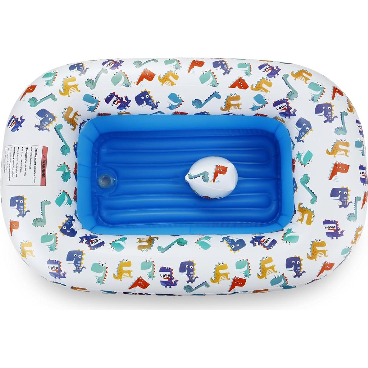 Bañera Inflable Dinosaurio PandaEar para Bebés 0.64kg