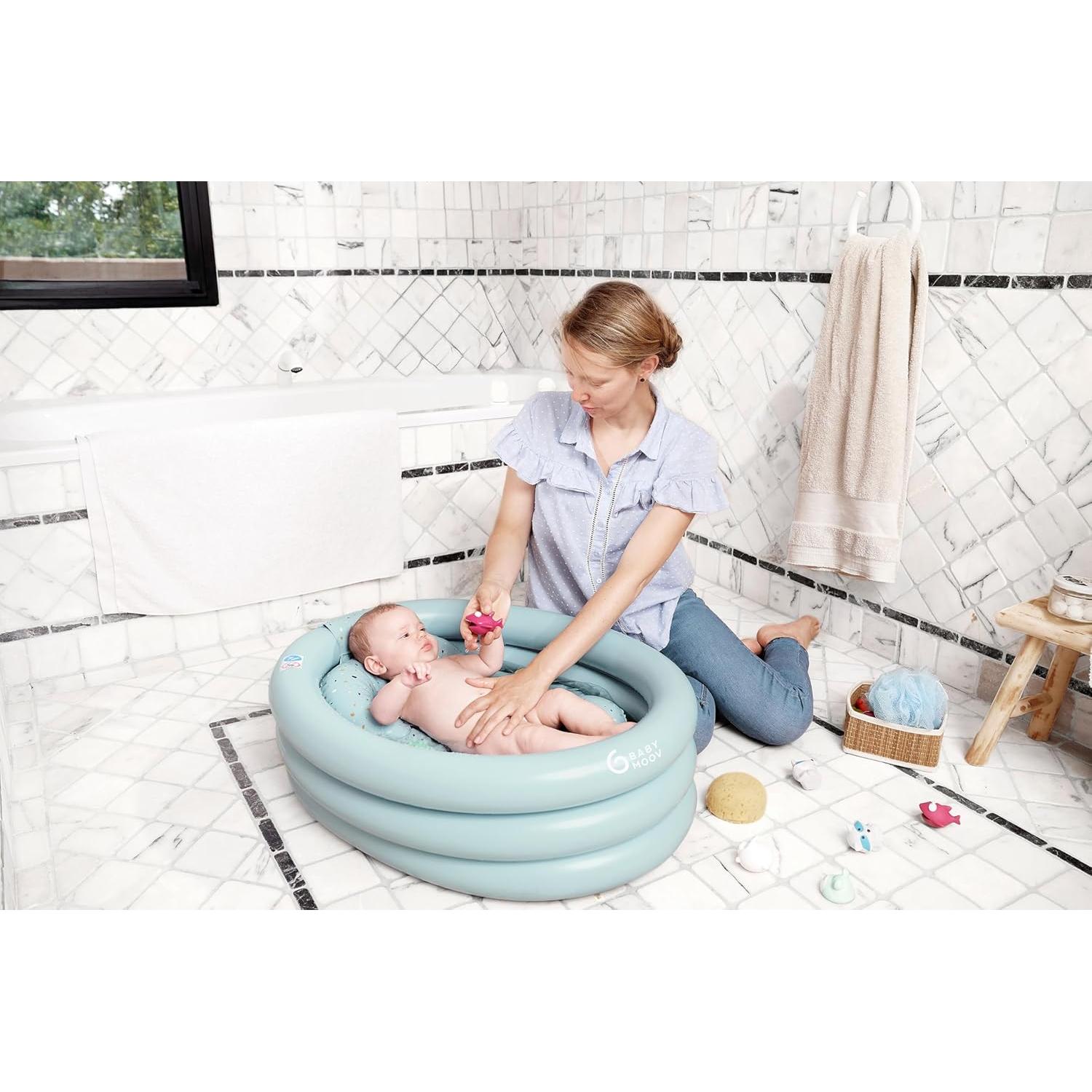 Bañera Inflable Babymoov Aquadots 3 en 1 - Portátil y Segura