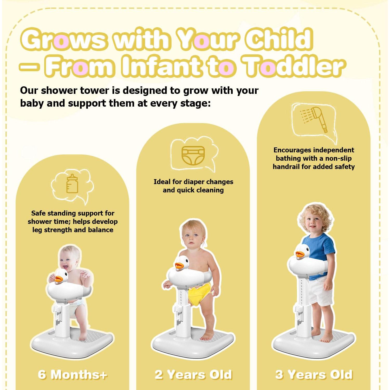 Bañera para Bebés LAIKORE con Soporte Ajustable Gris