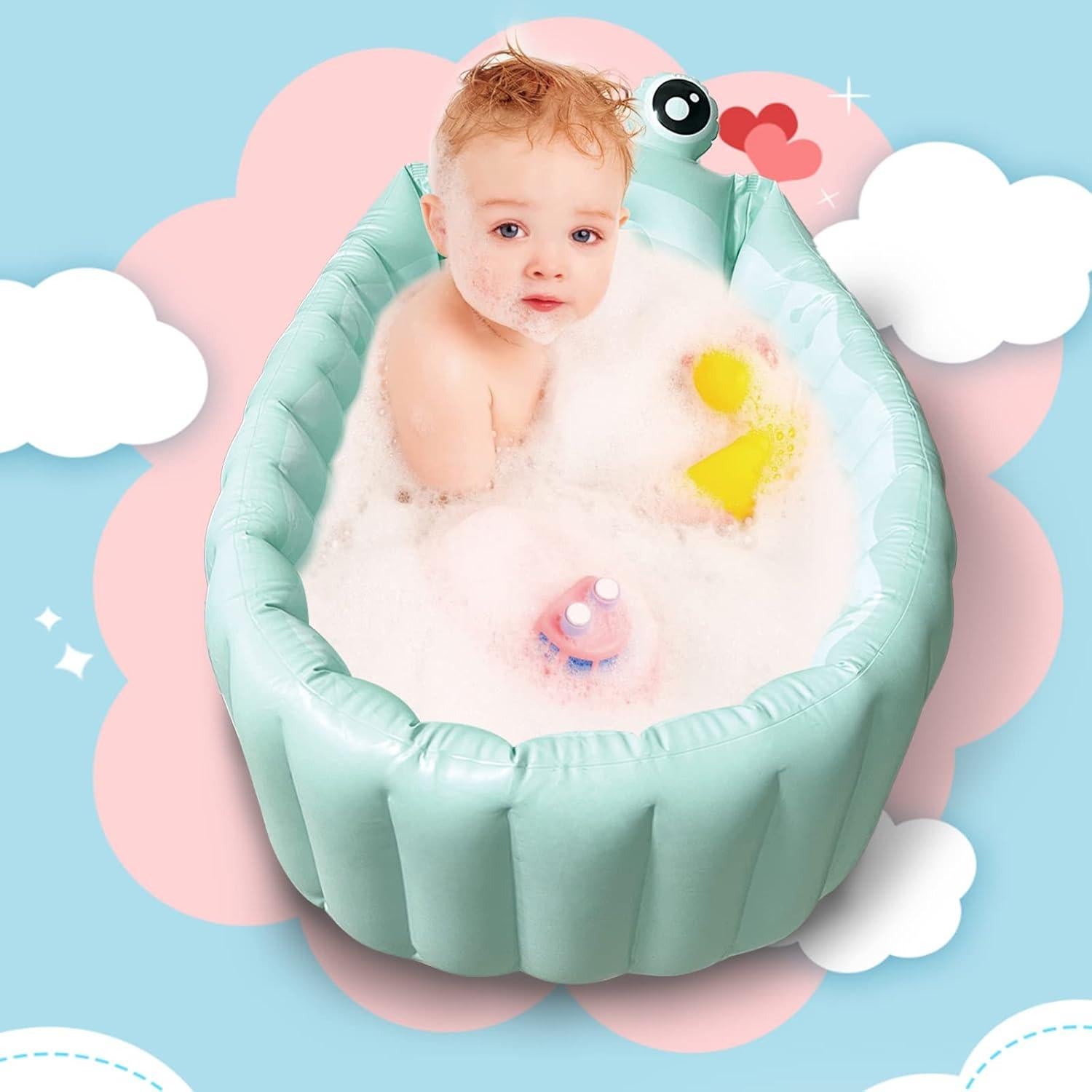 Bañera Inflable HotMax para Bebés Plegable 90x55cm