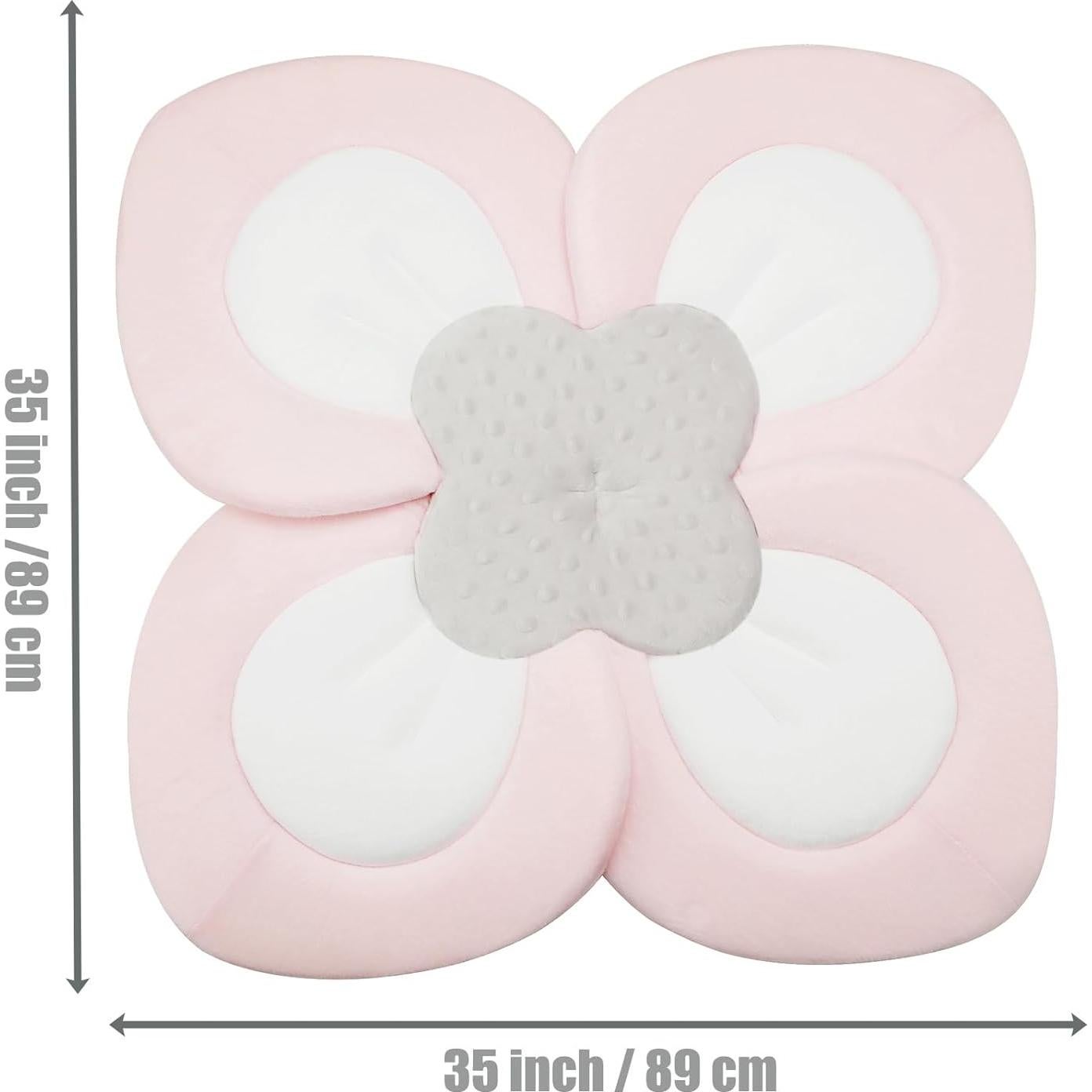 Almohadilla de Baño para Bebés PandaEar Rosa Suave y Segura