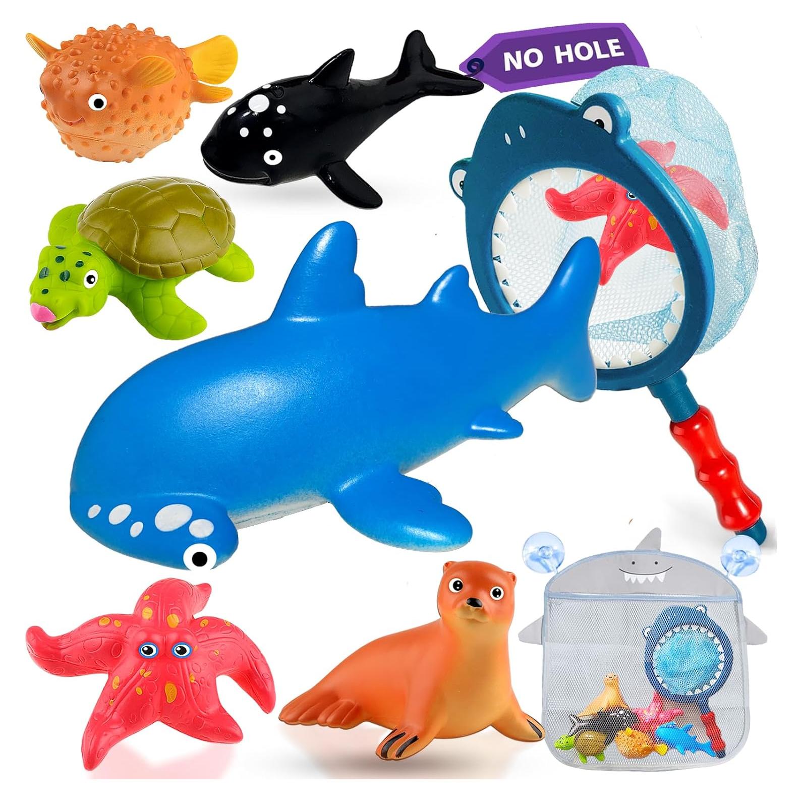 Juguetes de baño Tidesiok sin agujeros para niños 1-3 años