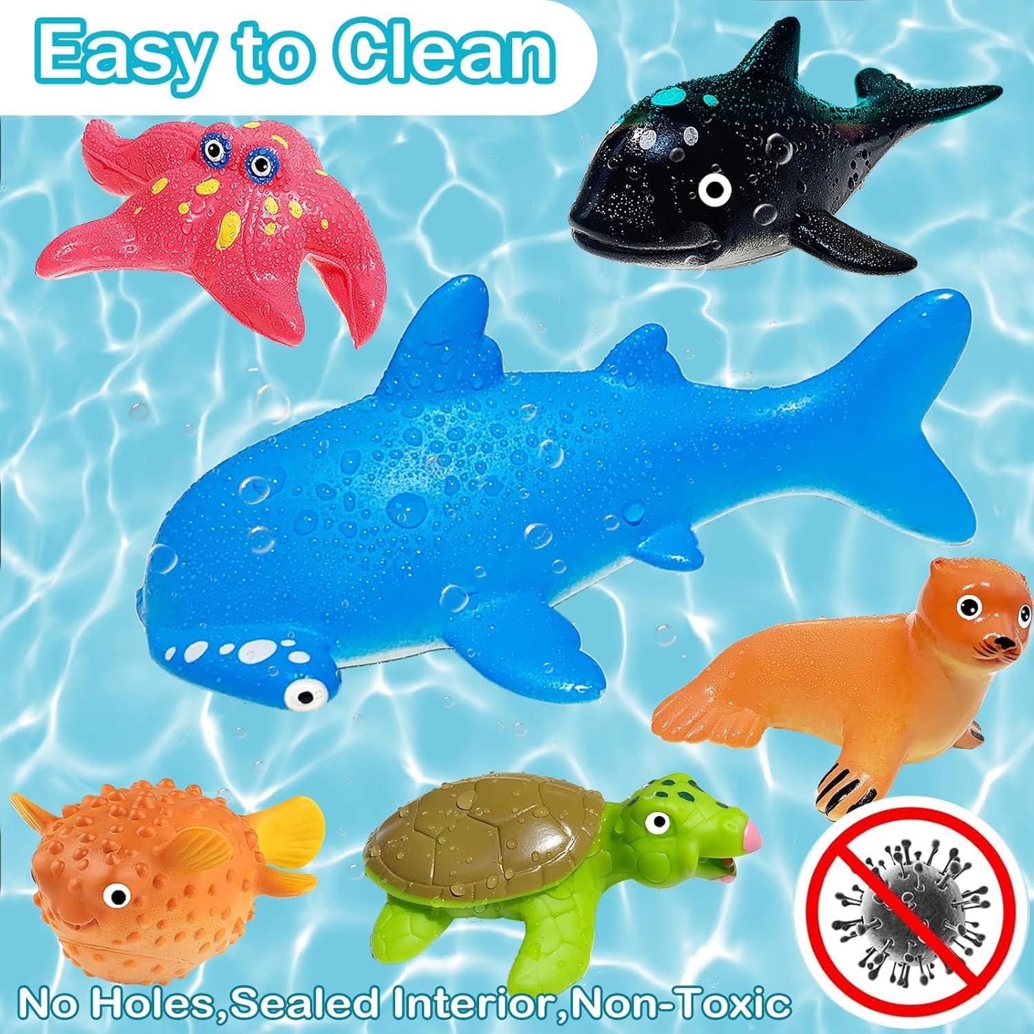 Juguetes de baño Tidesiok sin agujeros para niños 1-3 años