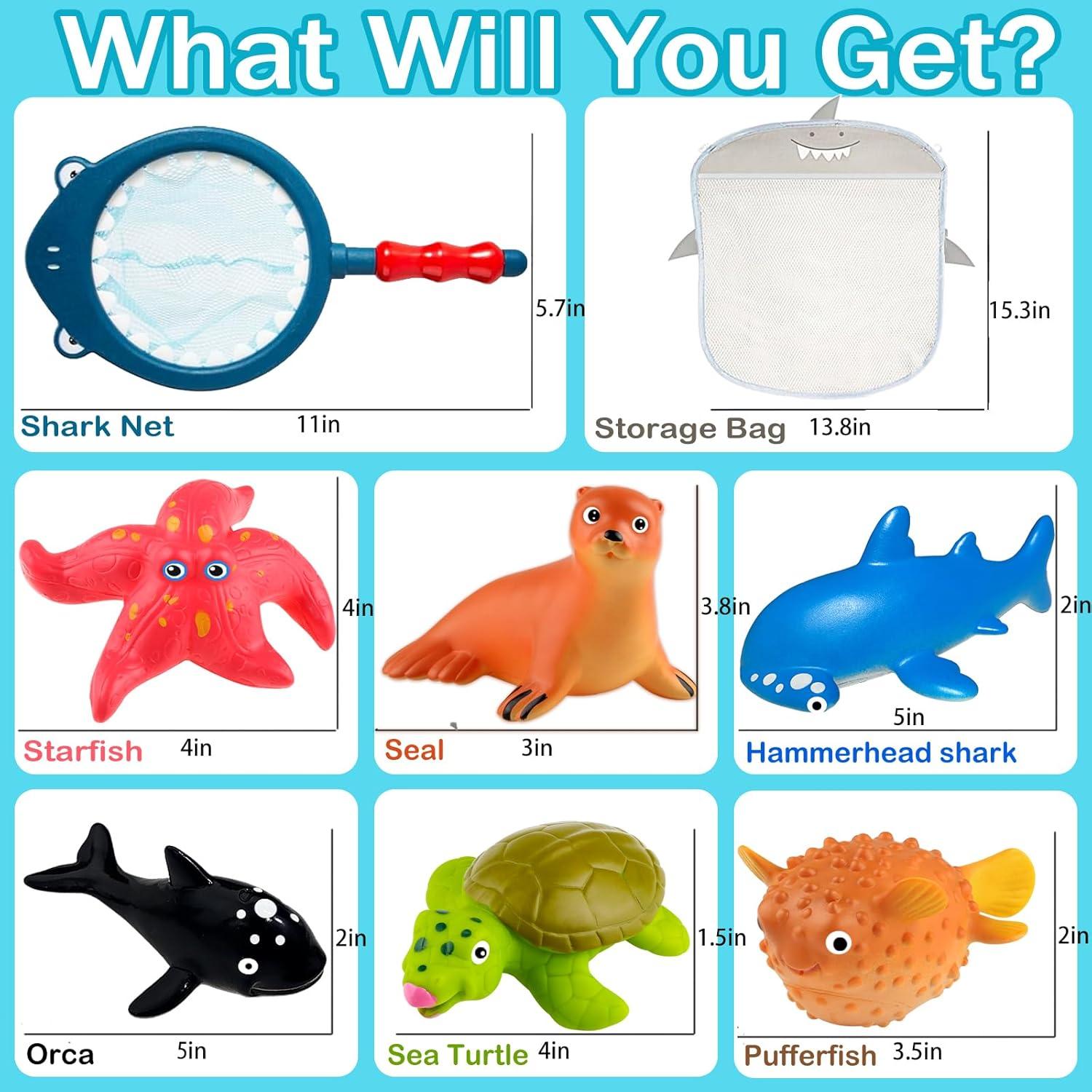 Juguetes de baño Tidesiok sin agujeros para niños 1-3 años