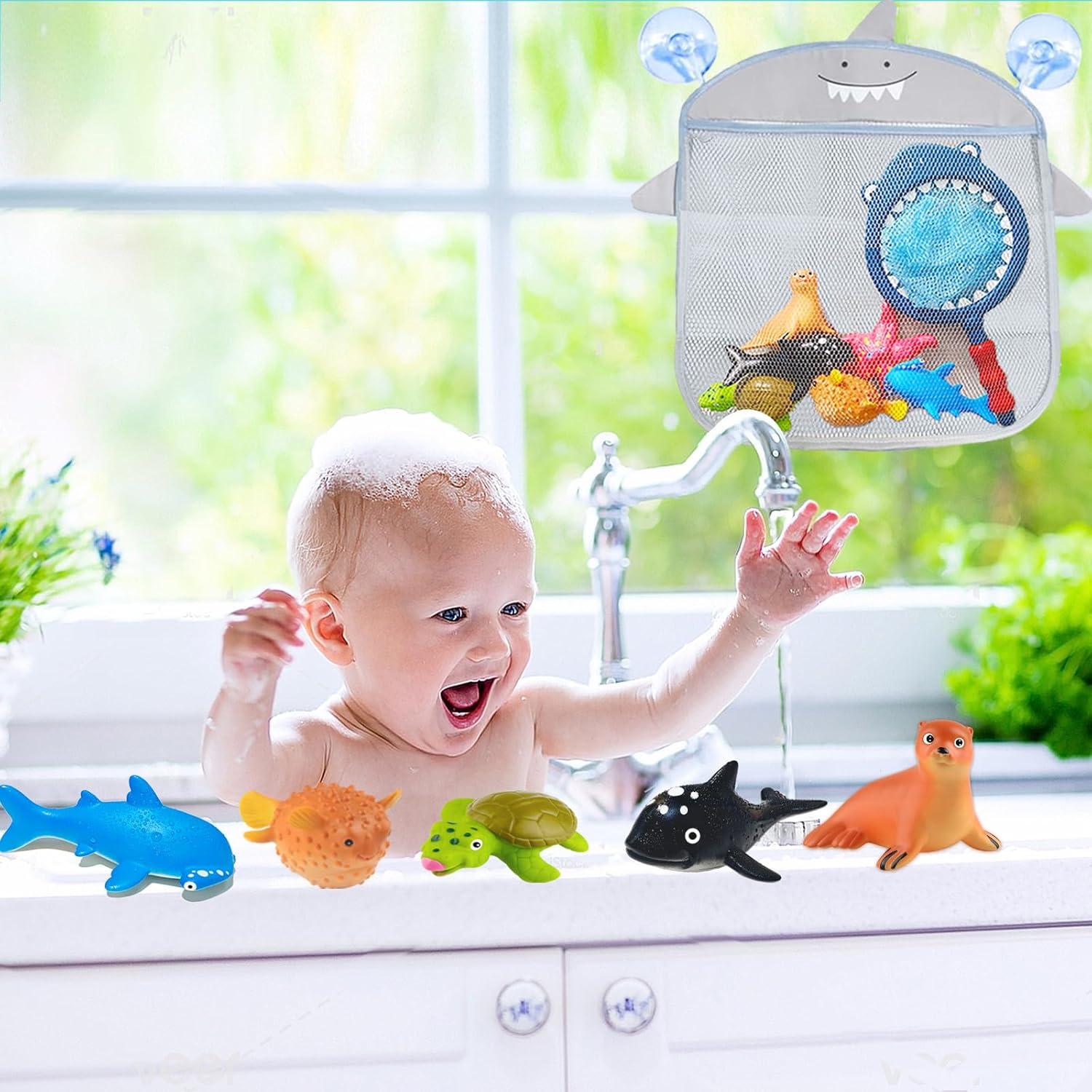 Juguetes de baño Tidesiok sin agujeros para niños 1-3 años