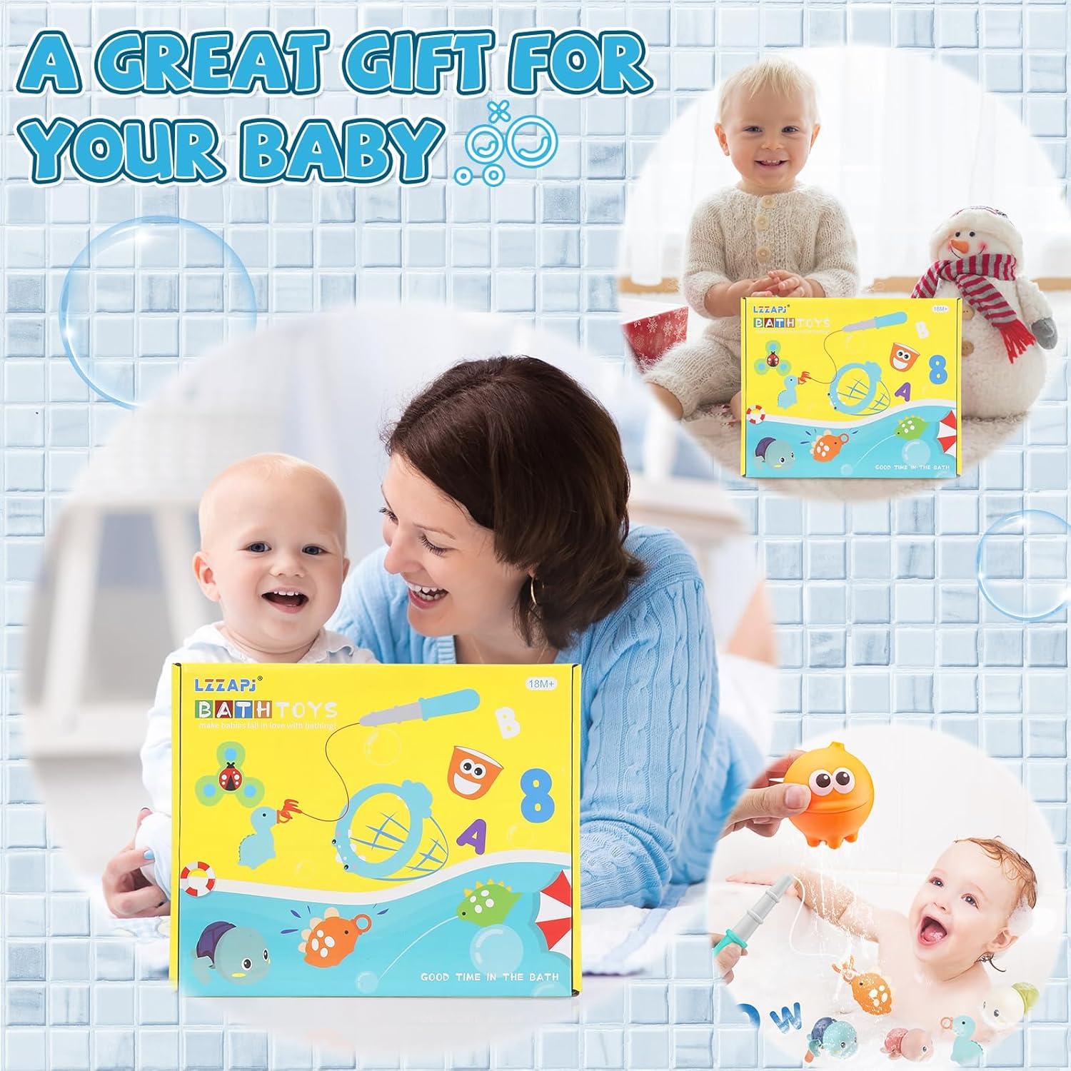 Juego de Juguetes de Baño LZZAPJ para Bebés 1-3 Años