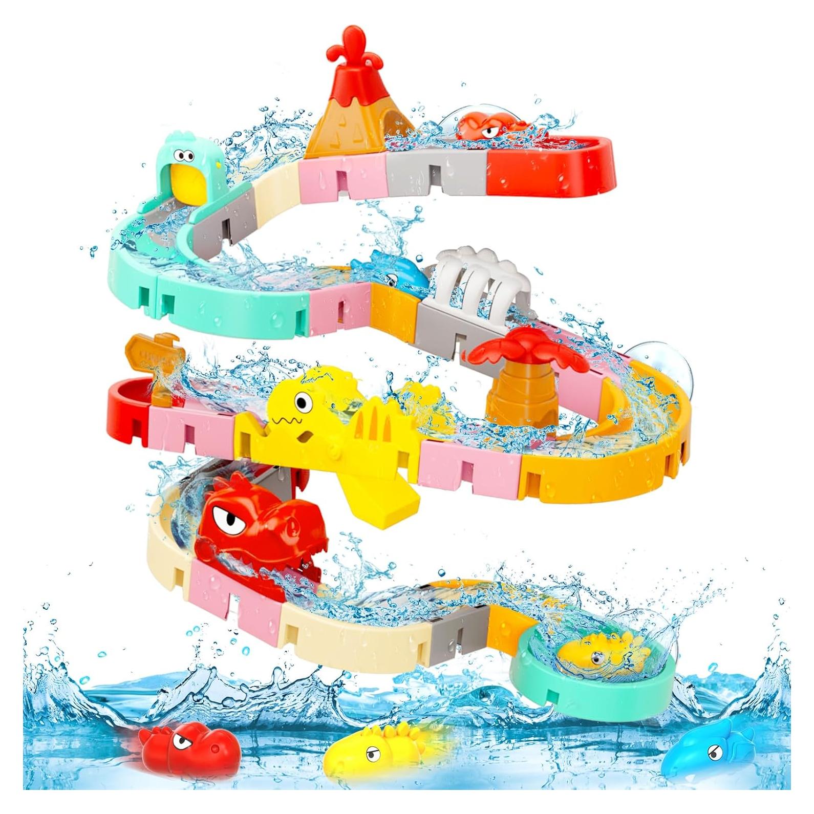 Juguetes de baño dinosaurios Qirptey 43 PCS para 1 a 8 años