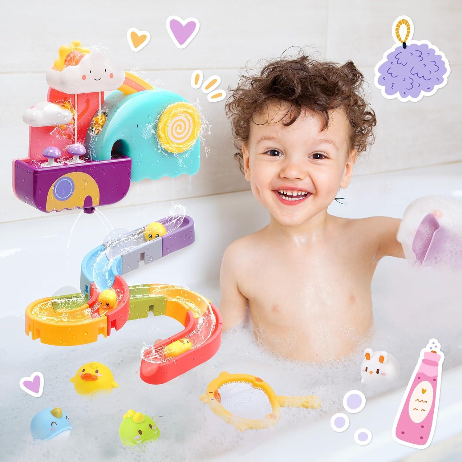 Juguetes de Baño Cute Stone para Bebés - Flotantes y Educativos
