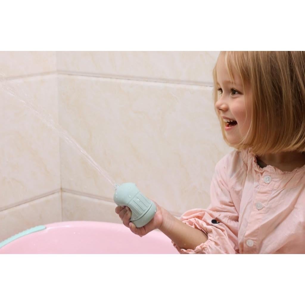 Juguetes de baño de silicona Ginbear para bebés - 4 piezas Dino