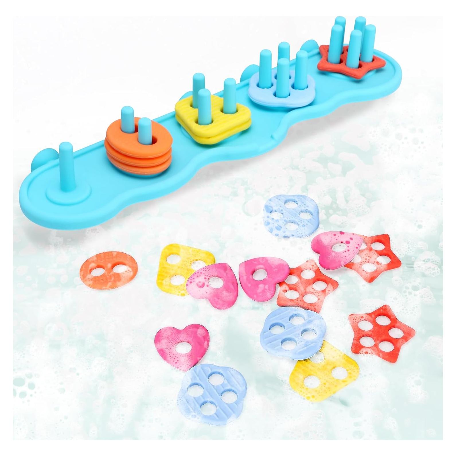 Set de Juguetes de Baño de Silicona para Bebés - 20 Piezas