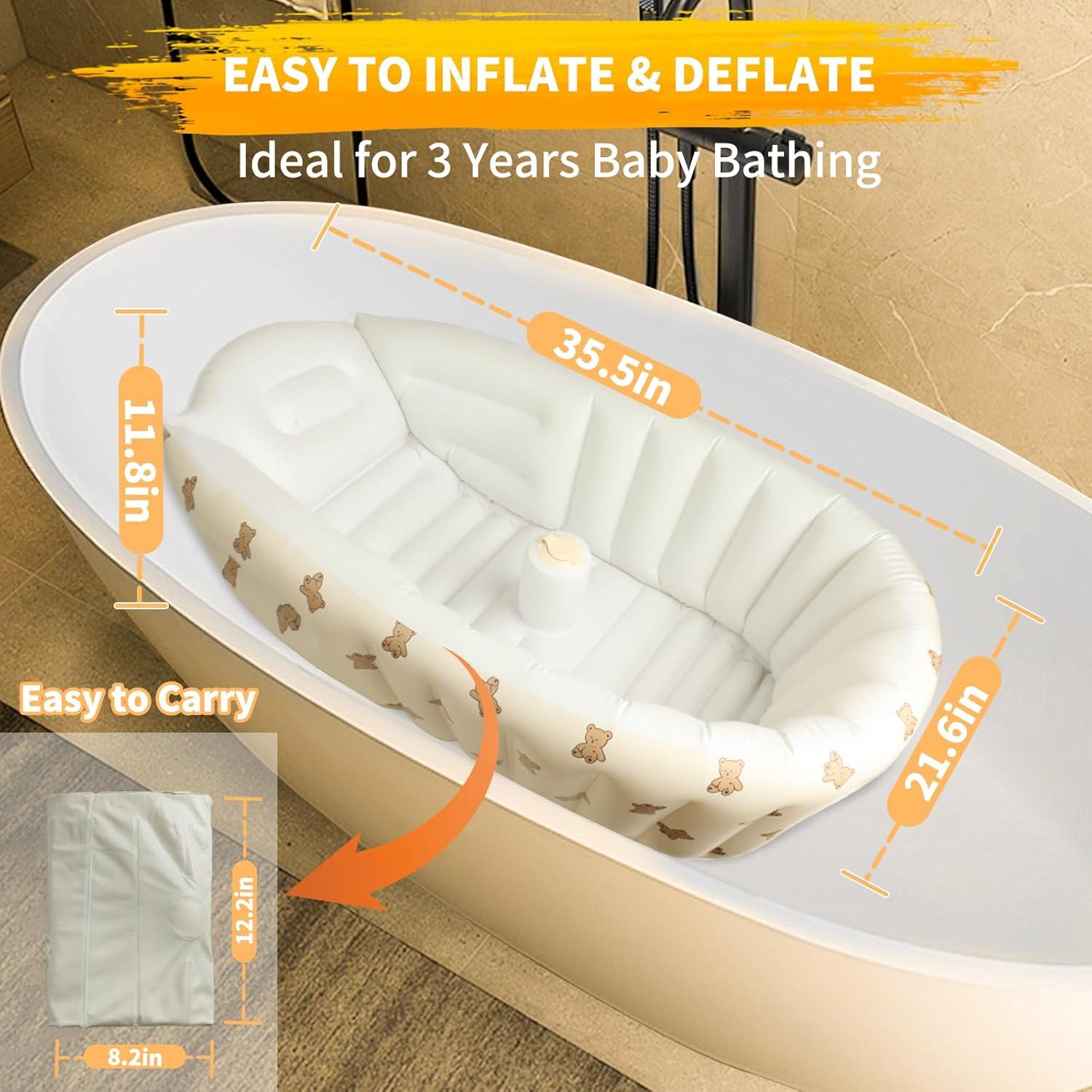 Bañera Inflable para Bebés EKEPE 90x54.9 cm Antideslizante