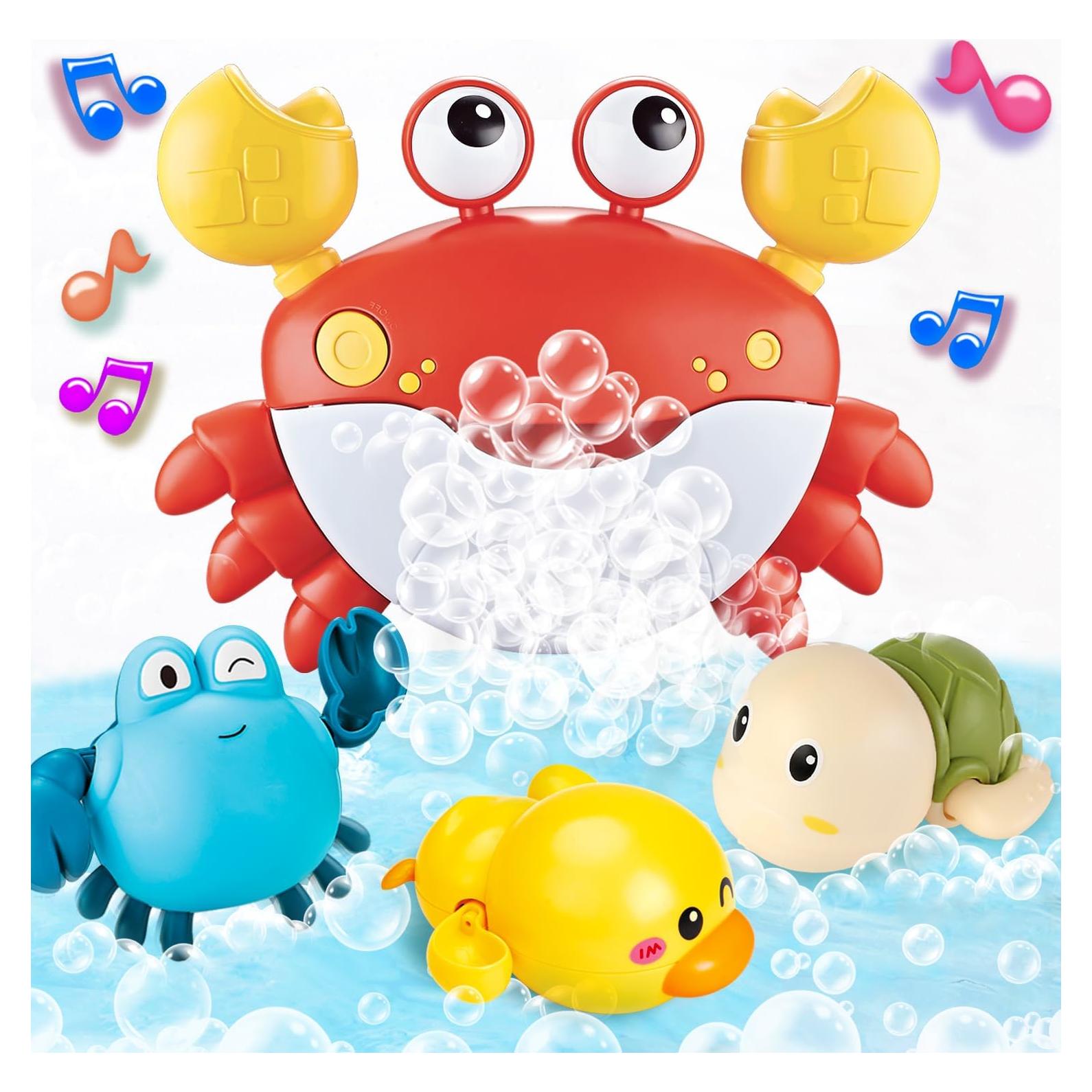 Juguetes de baño de burbujas 8818A con música y 3 juguetes