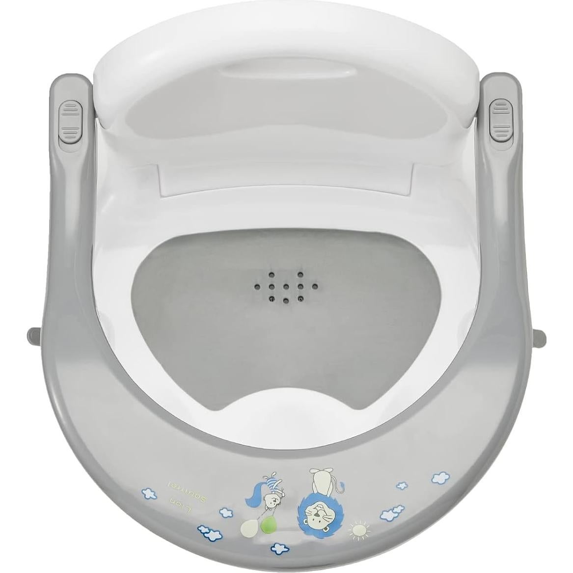Asiento de Baño Antideslizante para Bebés 6-18 Meses Gris