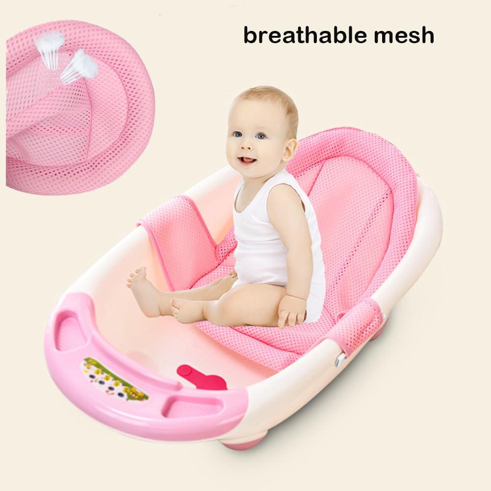 Asiento de Baño para Bebés Rosa - Cojín de Malla 67x50 cm