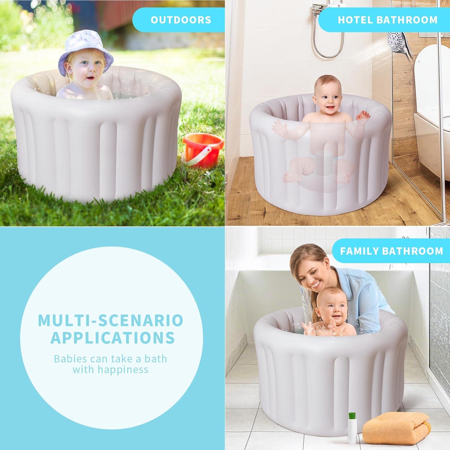 Asiento de Baño Inflable Hantaiwan para Bebés 12-24 Meses