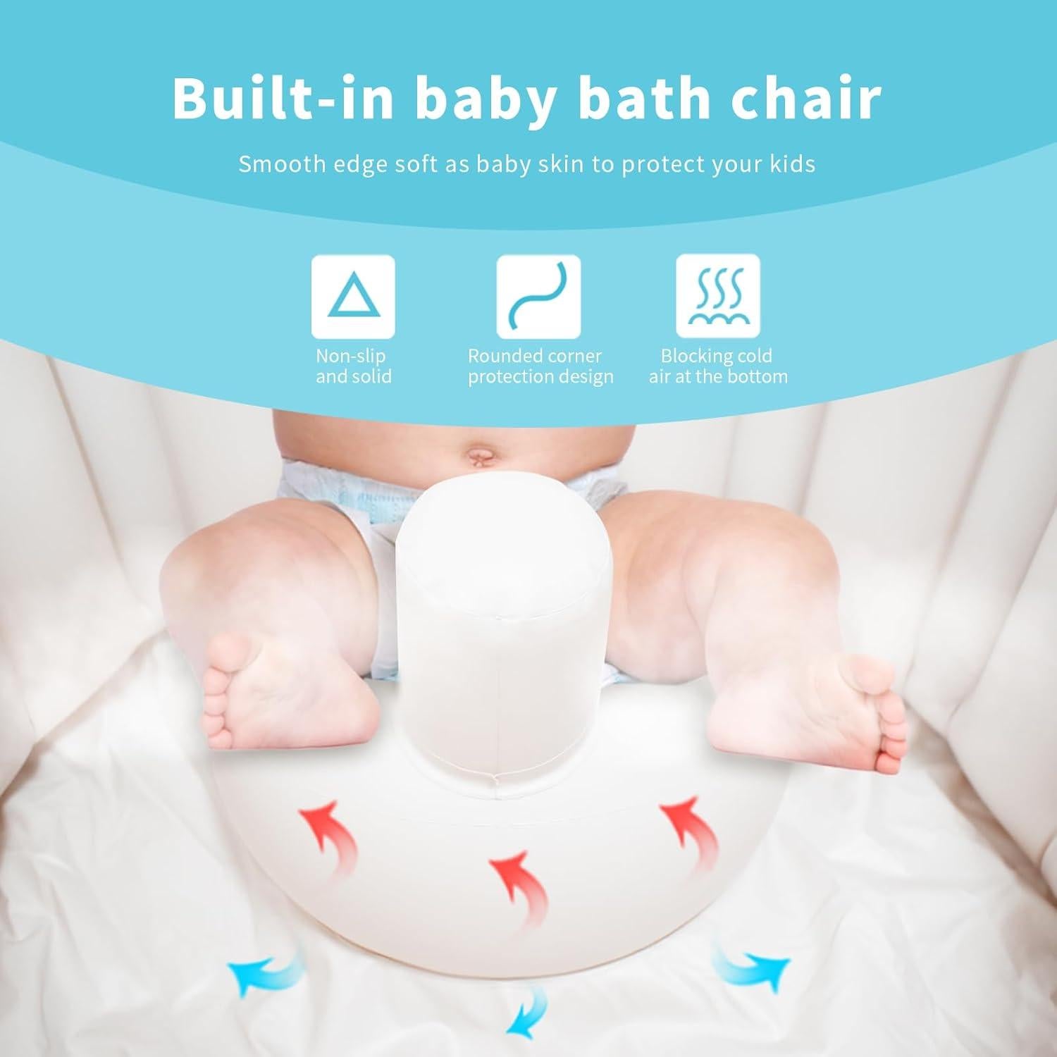 Asiento de Baño Inflable Hantaiwan para Bebés 12-24 Meses