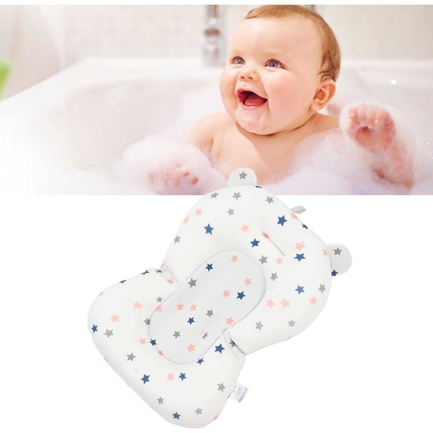 Cojín Antideslizante para Asiento de Baño Bebé Yosoo Estrellas Blancas