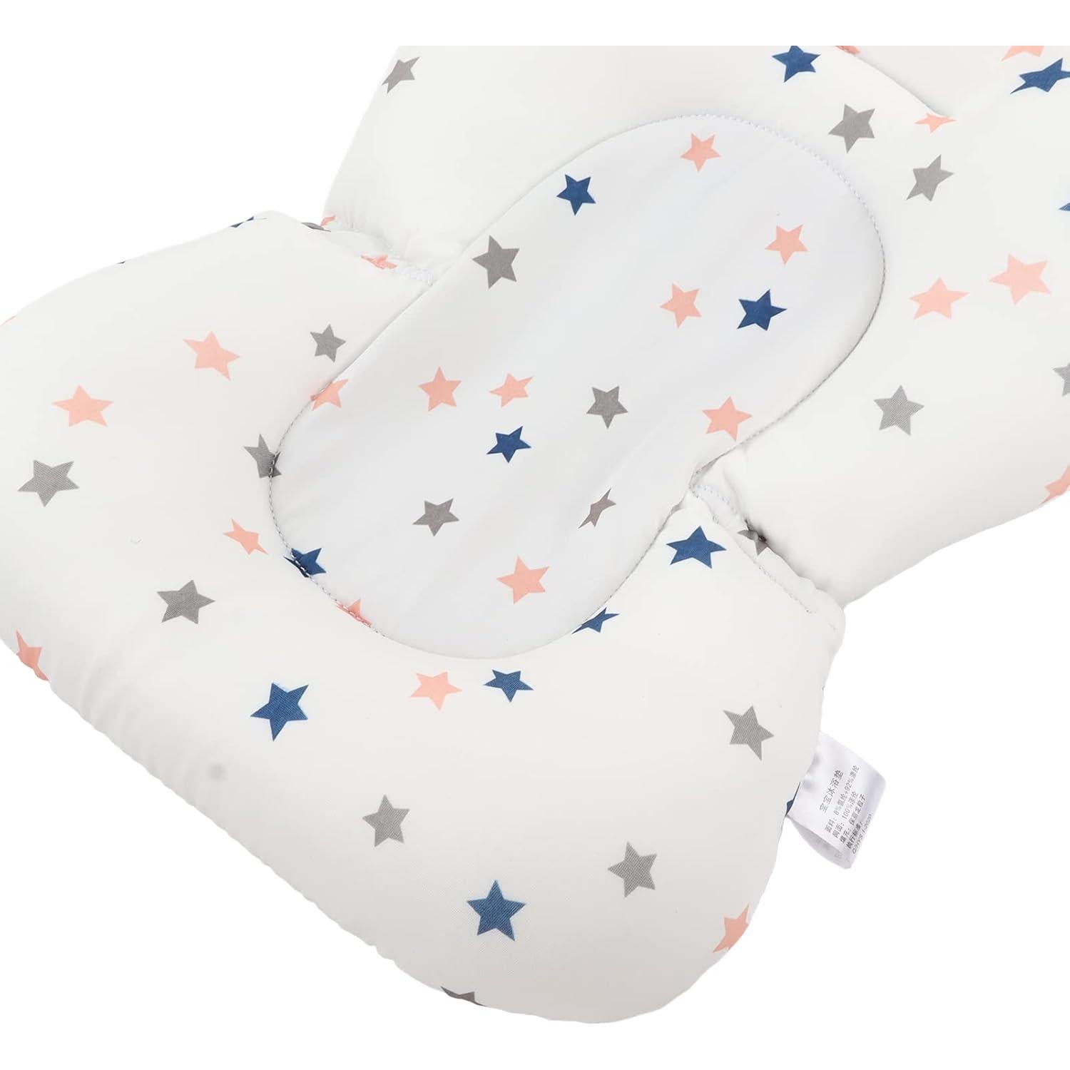 Cojín Antideslizante para Asiento de Baño Bebé Yosoo Estrellas Blancas