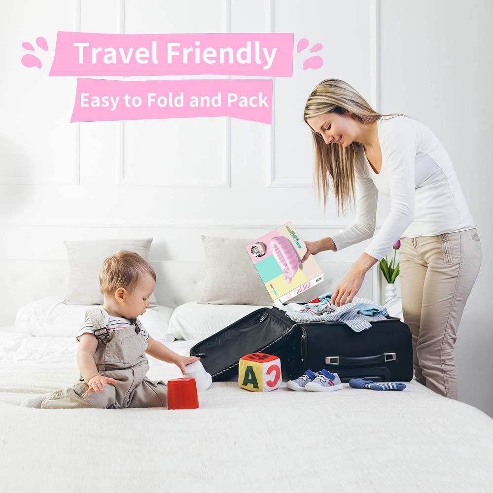 Bañera Inflable Anbel Rosa para Bebés 0-6 Años