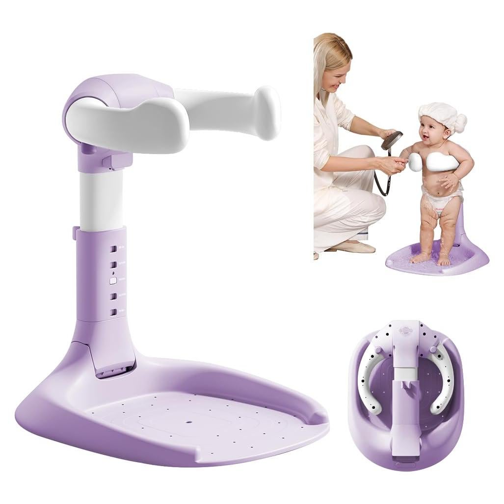 Soporte de Ducha para Bebé Bonbay Ajustable Plegable Antideslizante