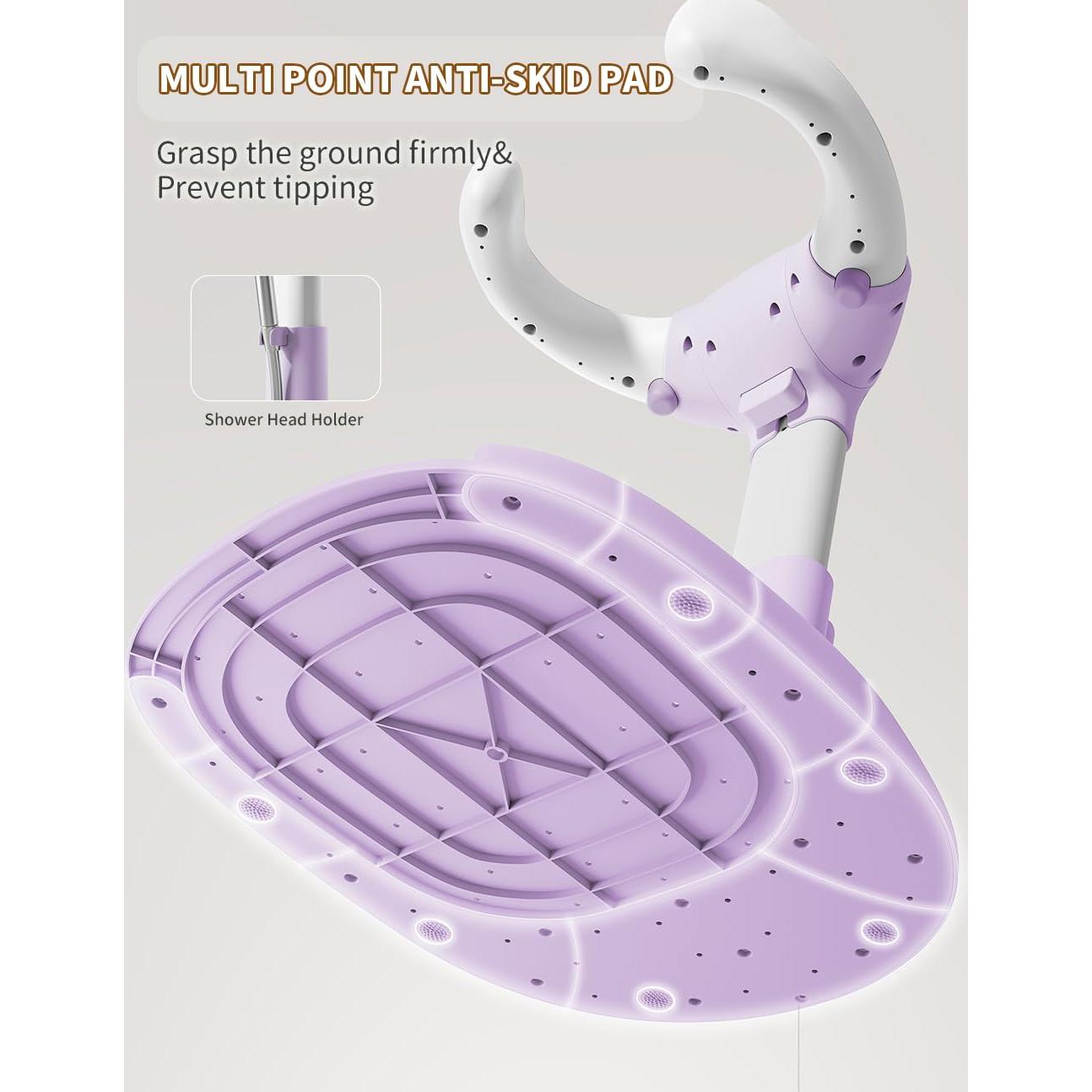 Soporte de Ducha para Bebé Bonbay Ajustable Plegable Antideslizante