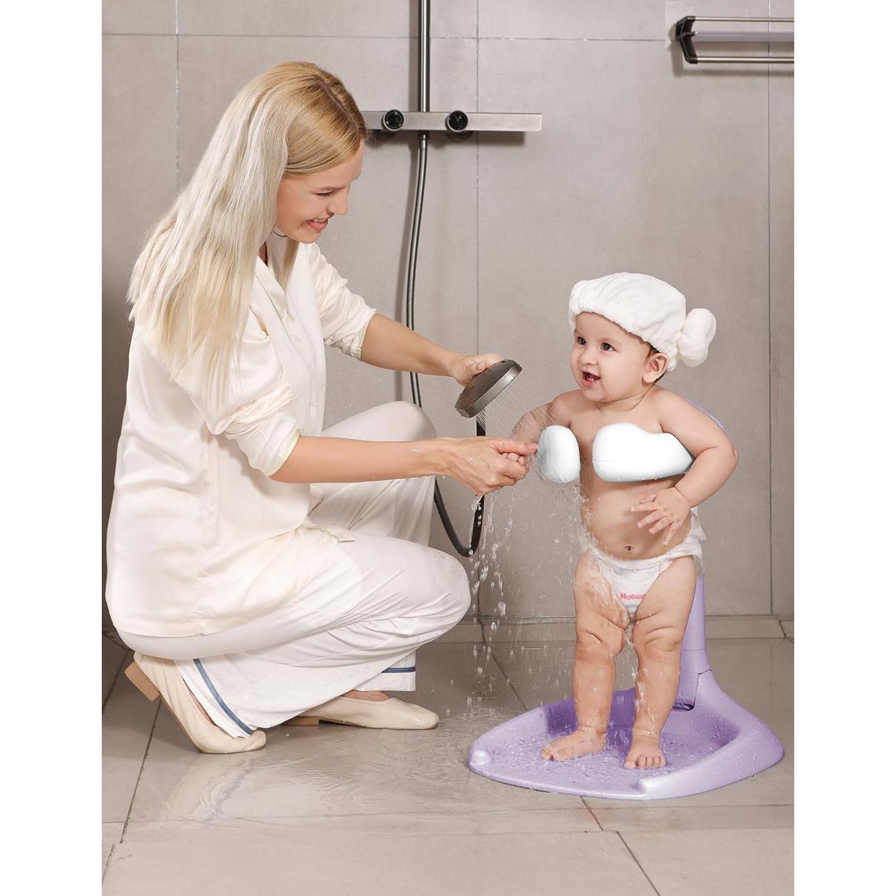 Soporte de Ducha para Bebé Bonbay Ajustable Plegable Antideslizante