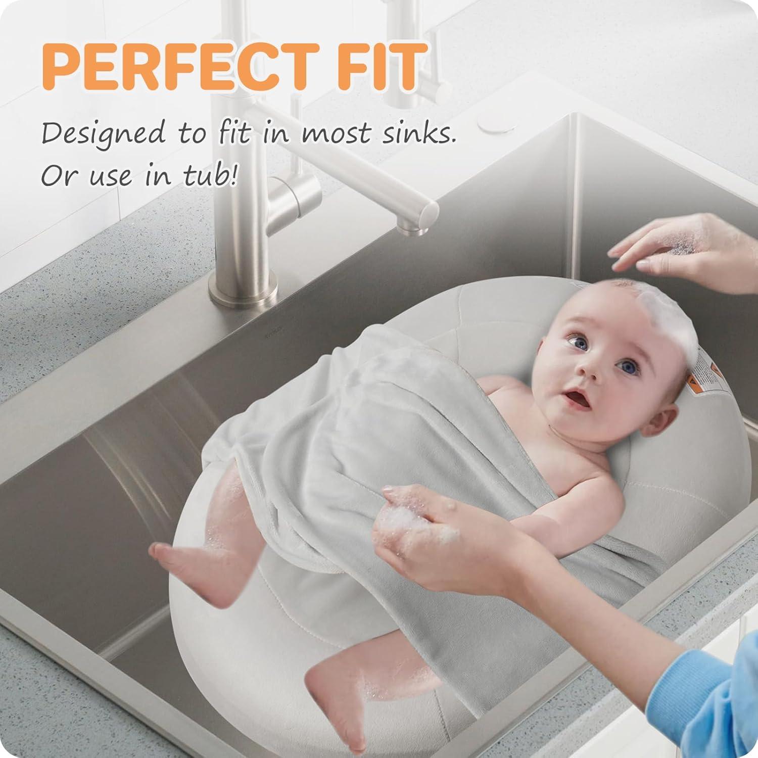 Bañera Inflable para Bebés NICEMER con Alas Desmontables